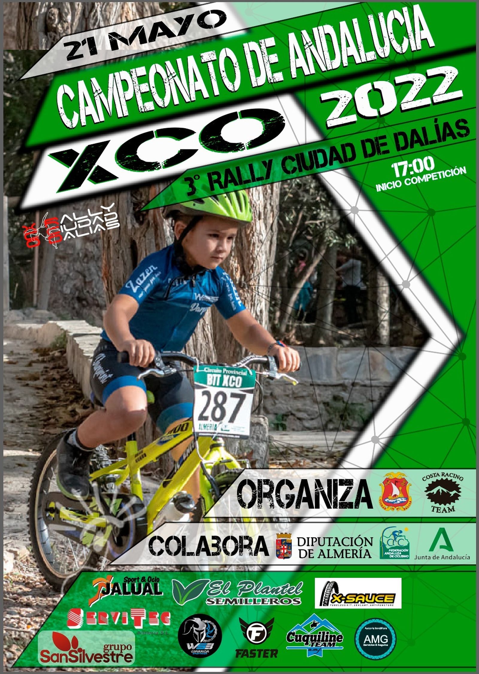 Cartel conmemorativo de la prueba