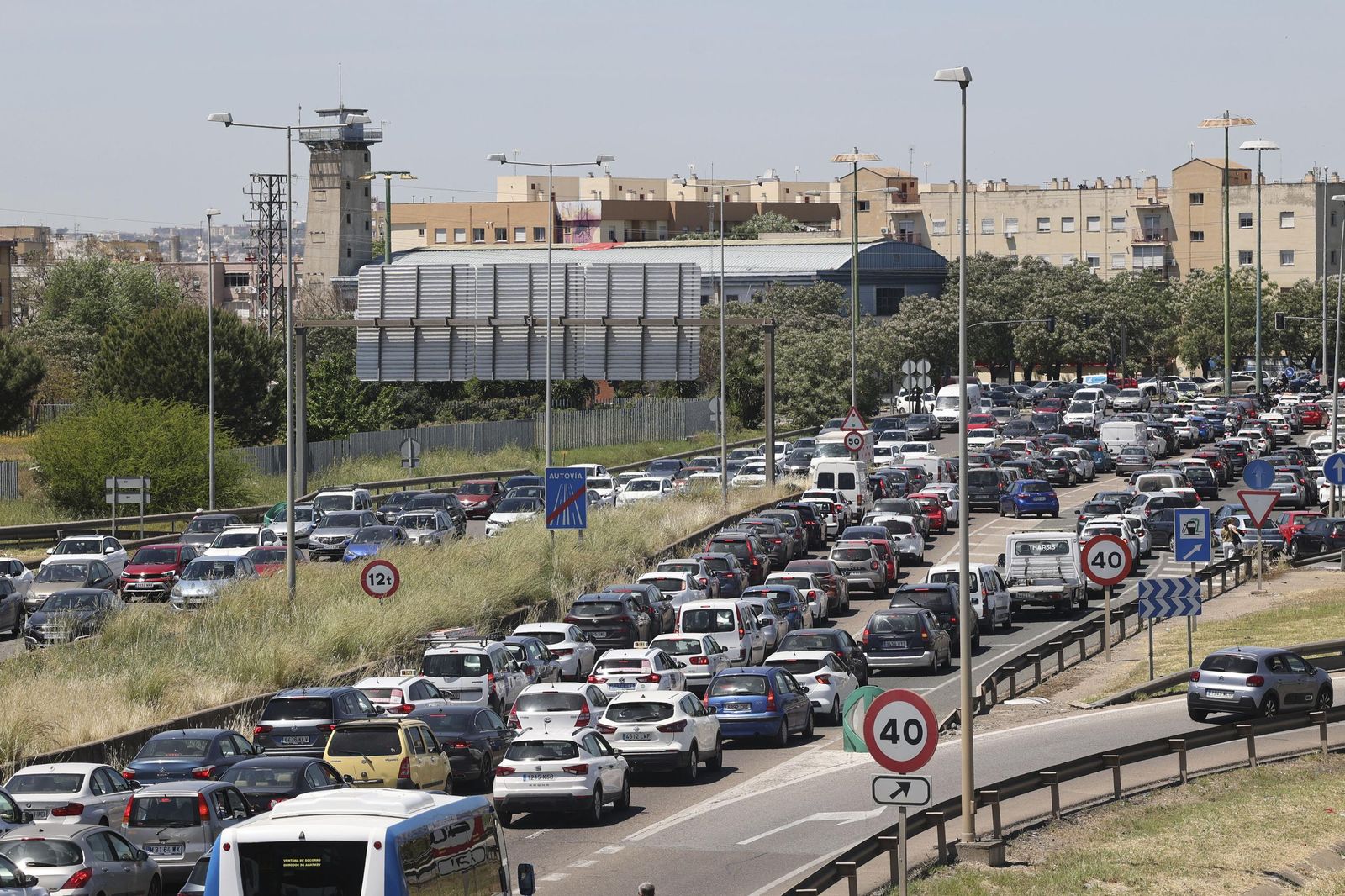 Imágenes del apagón en Sevilla