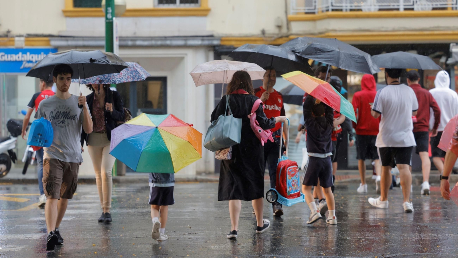Un día de lluvia en Sevilla