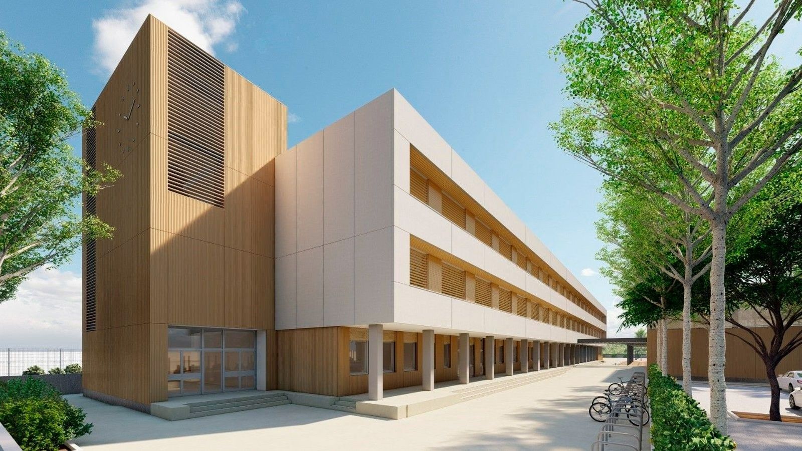 Instituto de Educación Secundaria en el barrio de Soliva, en la capital.