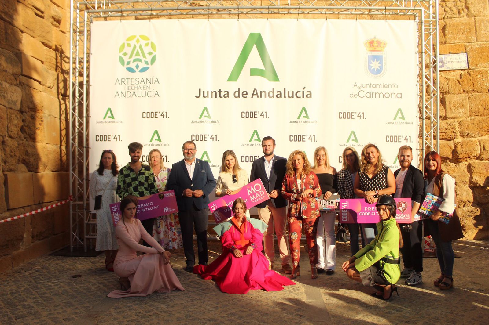 Ganadores del certamen de jóvenes talentos Code 41 Talent, pertenecientes a la Semana de la Moda.