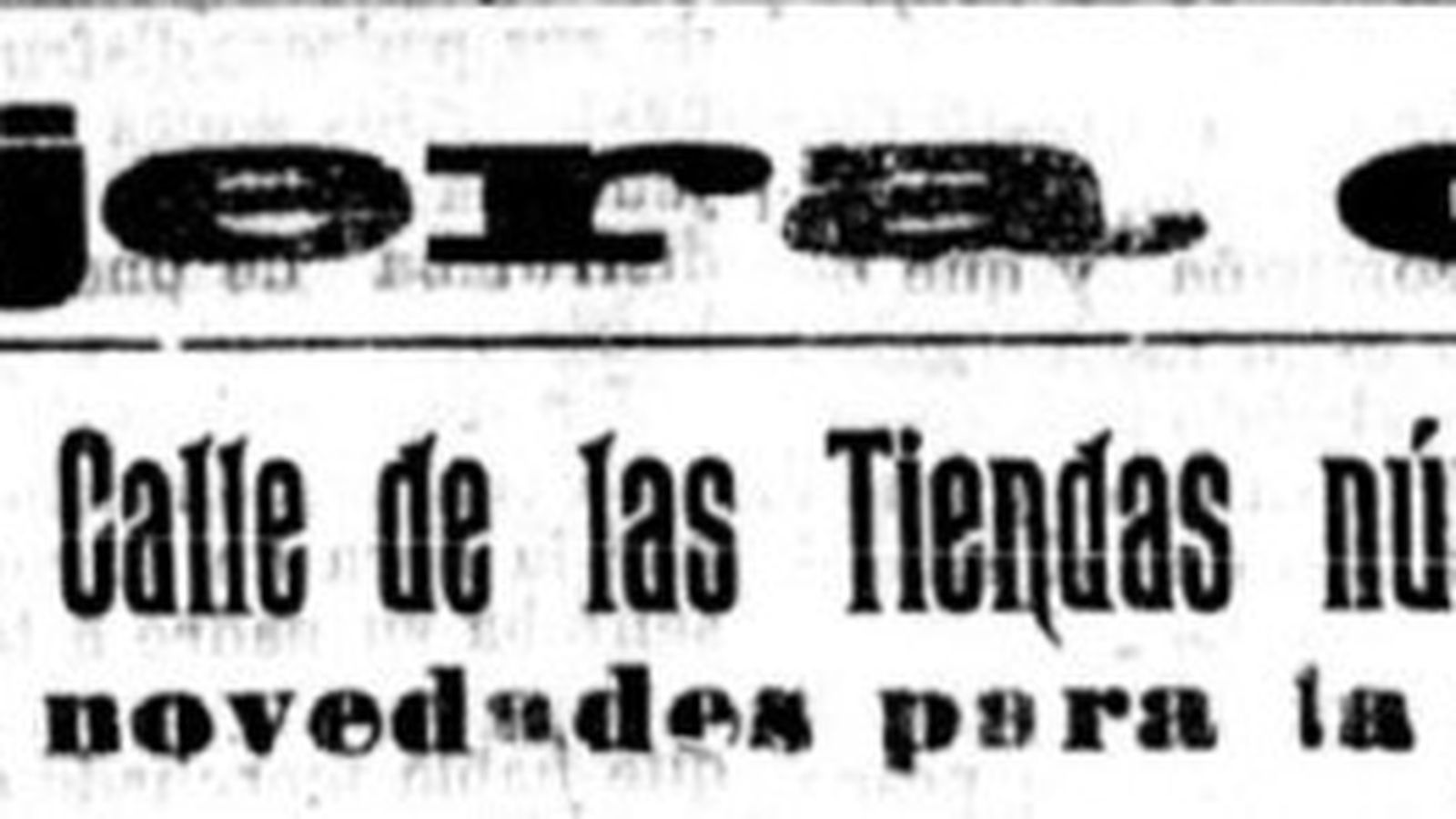 Anuncio de La Tijera del Oro del año 1917, donde ubica el comercio en la esquina de la calle de Perea