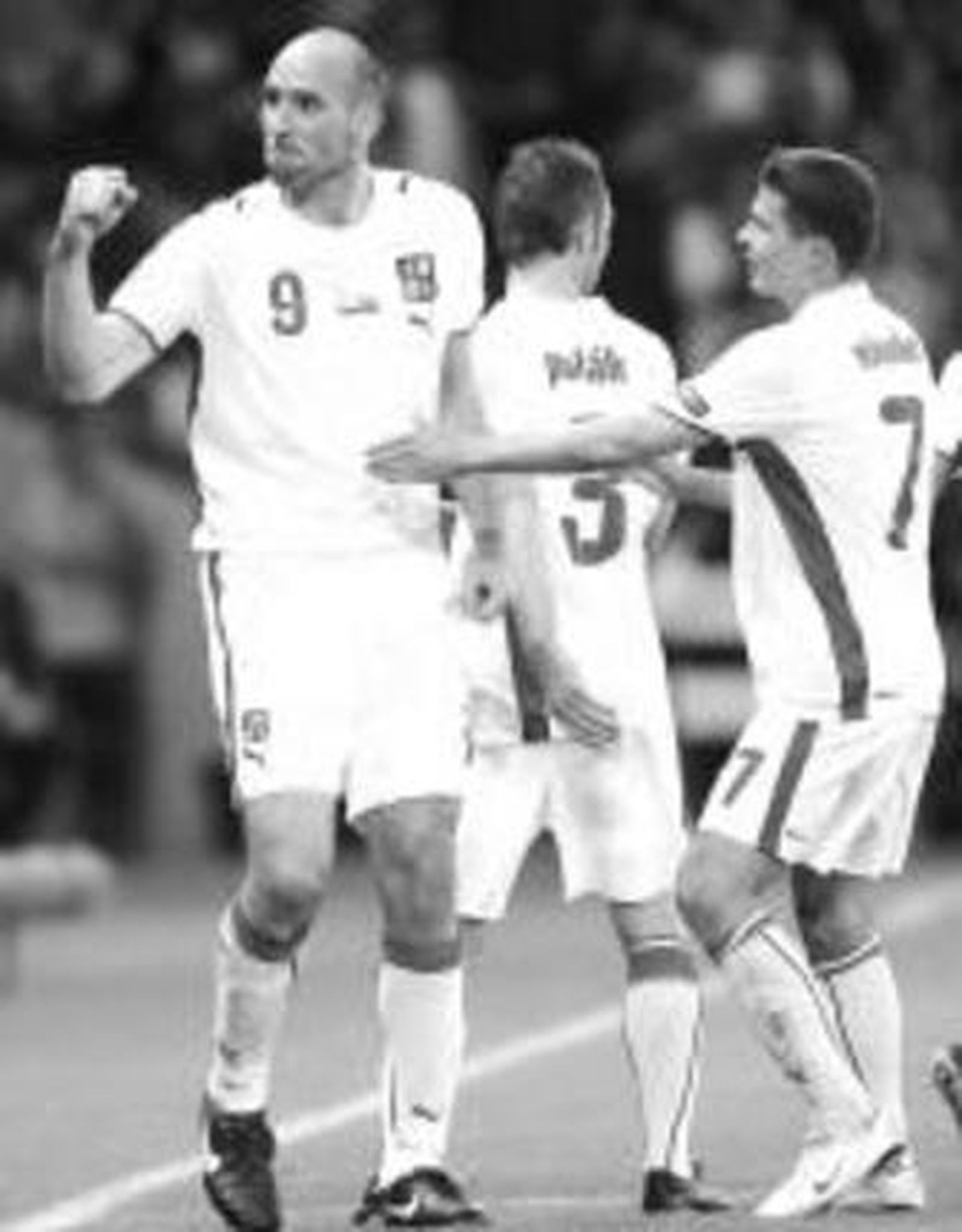 Koller celebra el 1-0.