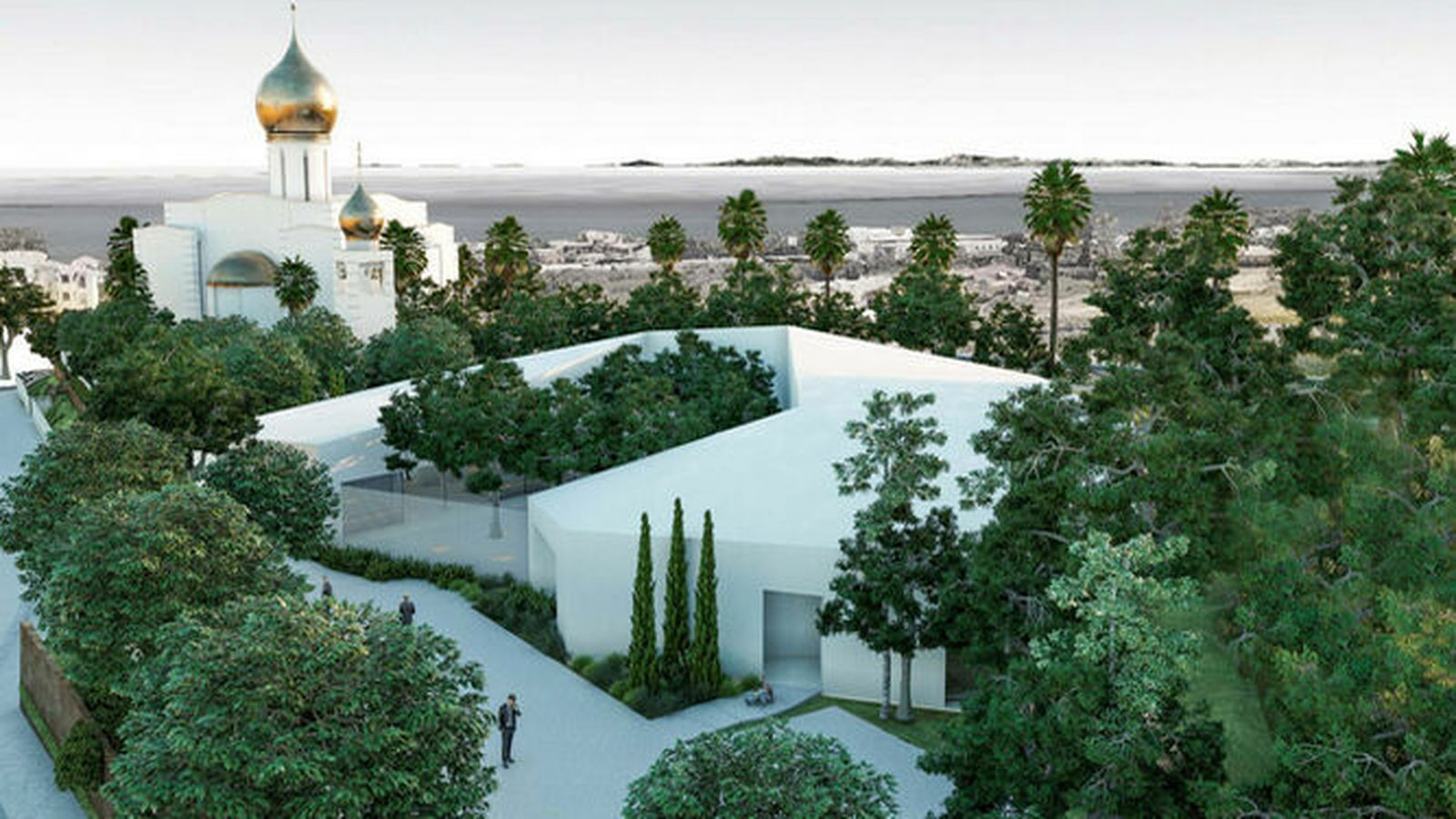 Recreación de la iglesia ortodoxa que se construye en Estepona