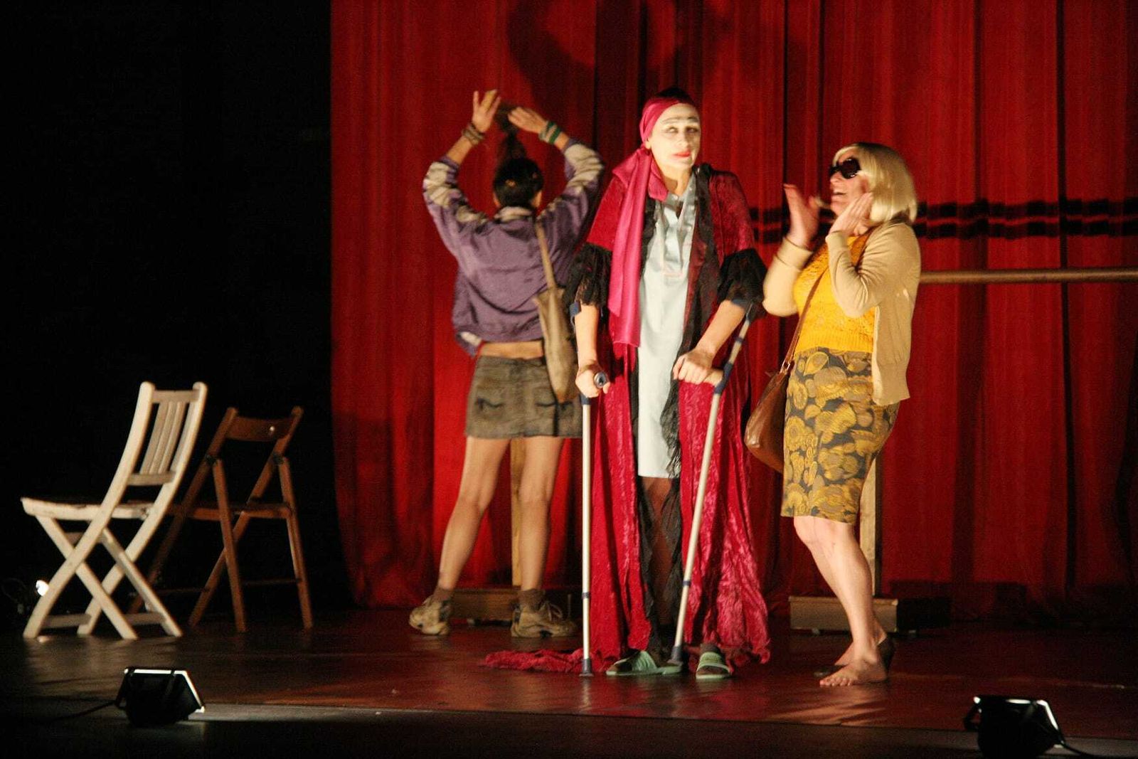 Una imagen de la obra 'Lo nunca visto', representada el sábado en el teatro municipal Pedro Muñoz Seca.