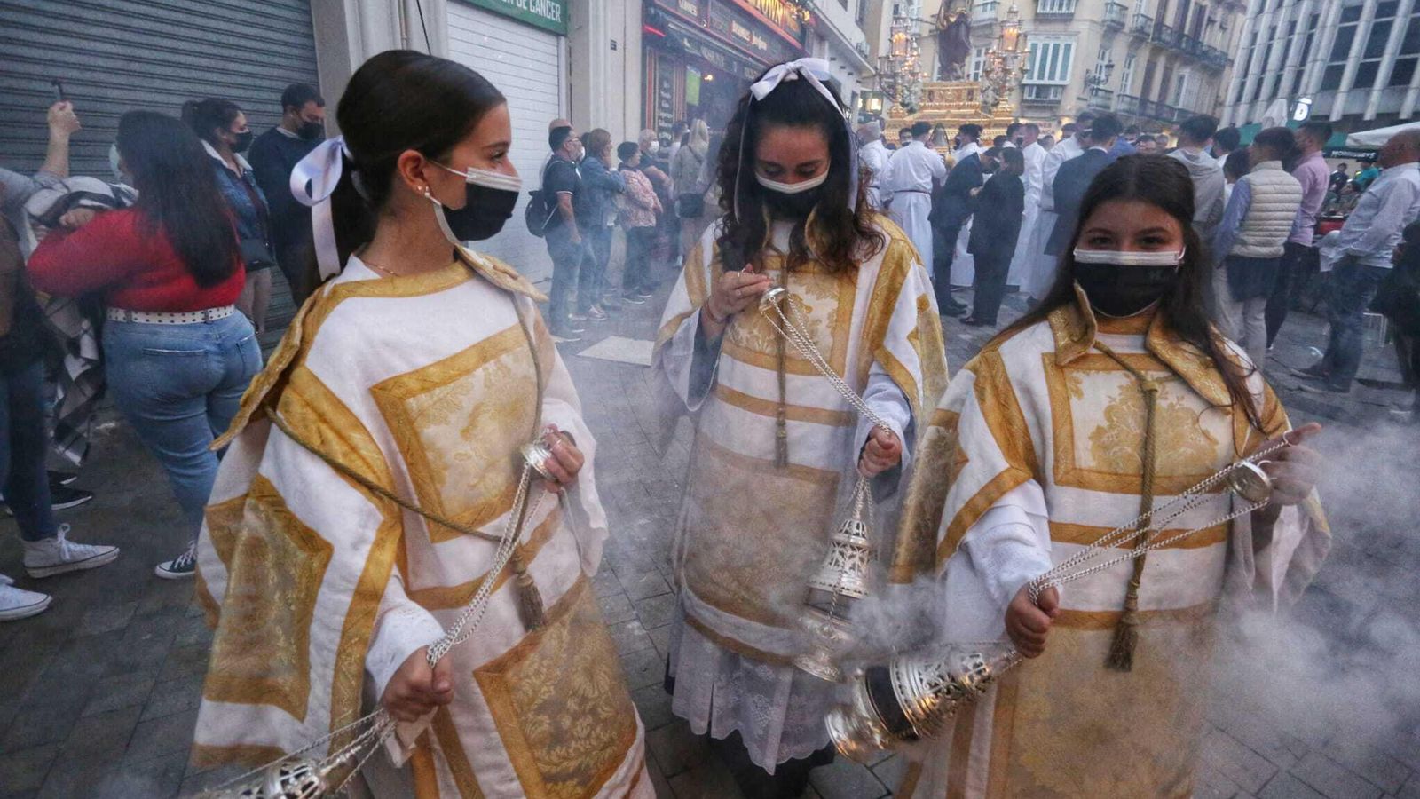 Las fotos del Resucitado en la procesión Magna de Málaga Las fotos del Resucitado en la procesión Magna de Málaga
