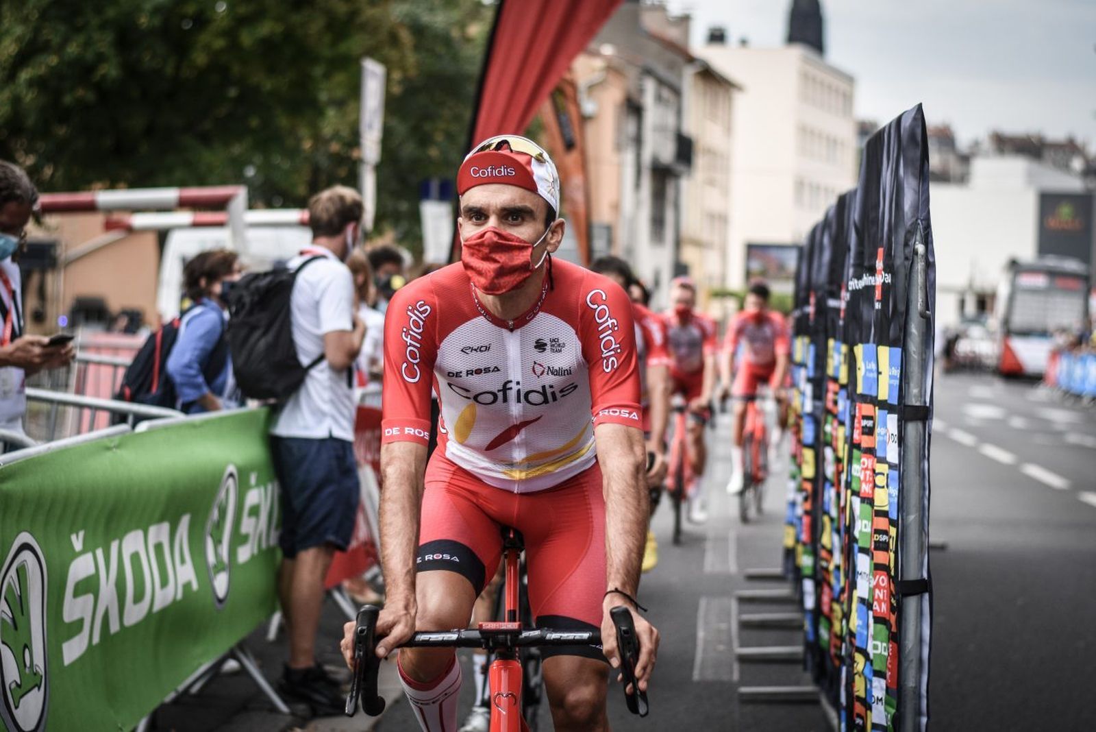 Luis Ángel Maté, antes de una prueba.