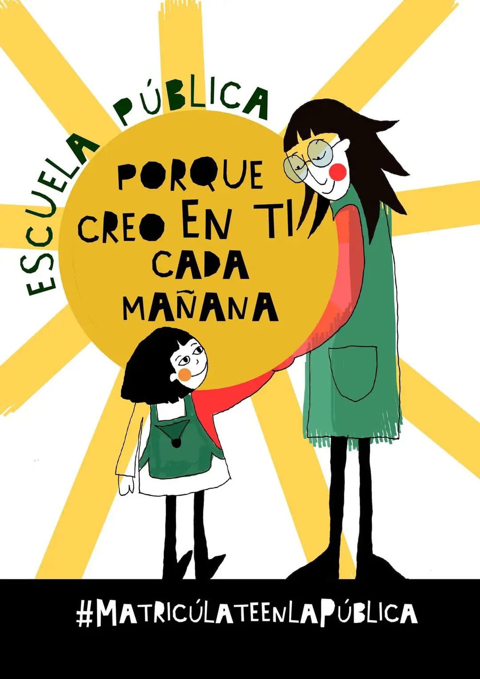 Cartel de la campaña iniciada por Marea Verde.