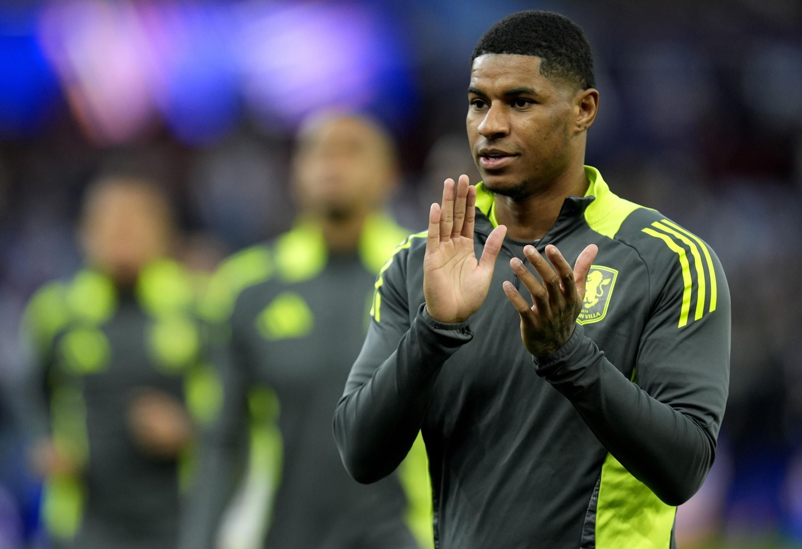 Marcus Rashford, durante su cesión al Aston Villa esta temporada.