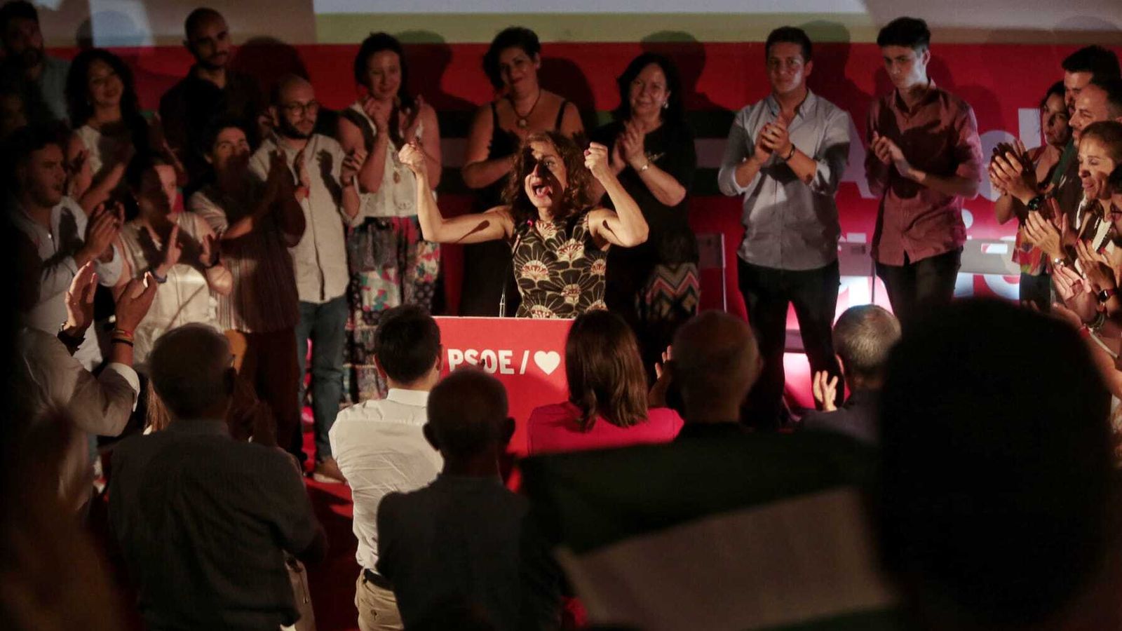 María Jesús Montero, en San Fernando.