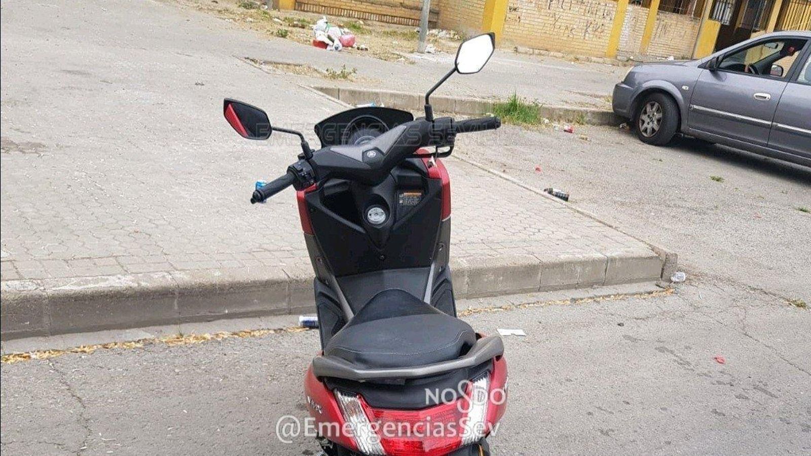 Moto robada y recuperada en el Polígono Sur.
