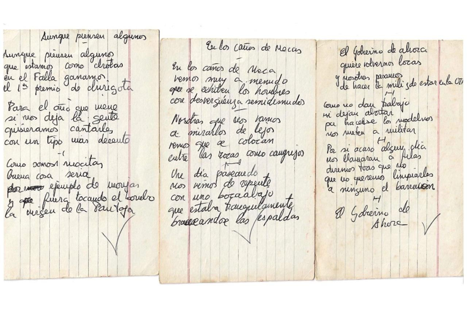 Cuplés de la chirigota ilegal feminista Las Brujas.