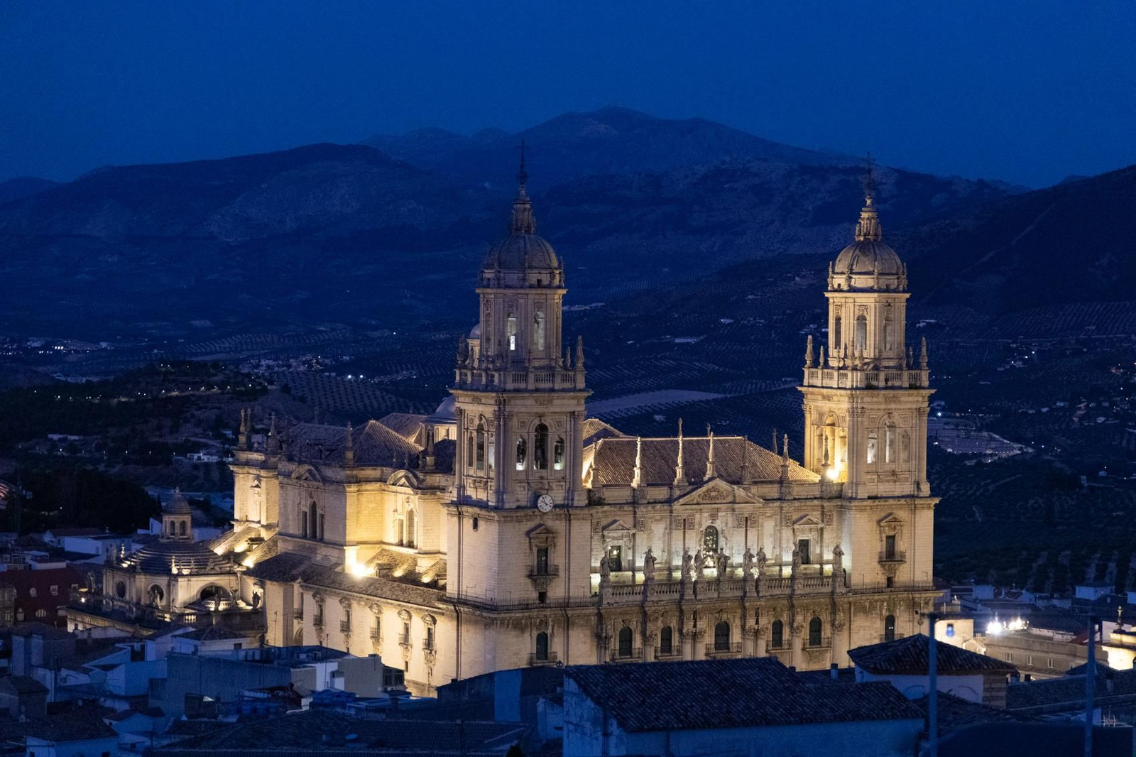 La Catedral de Jaén desde el mirador de la calle Duque.