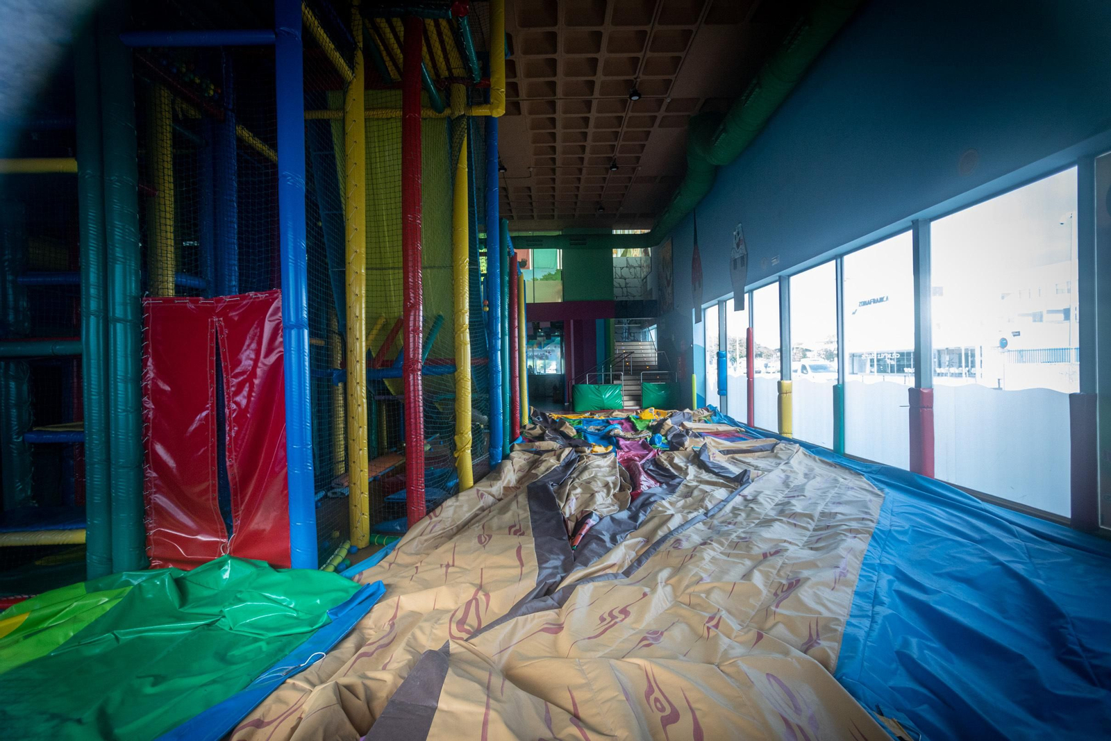 El interior del Chiquipark, cerrado desde la irrupción de la epidemia. El interior del Chiquipark, cerrado desde la irrupción de la epidemia.