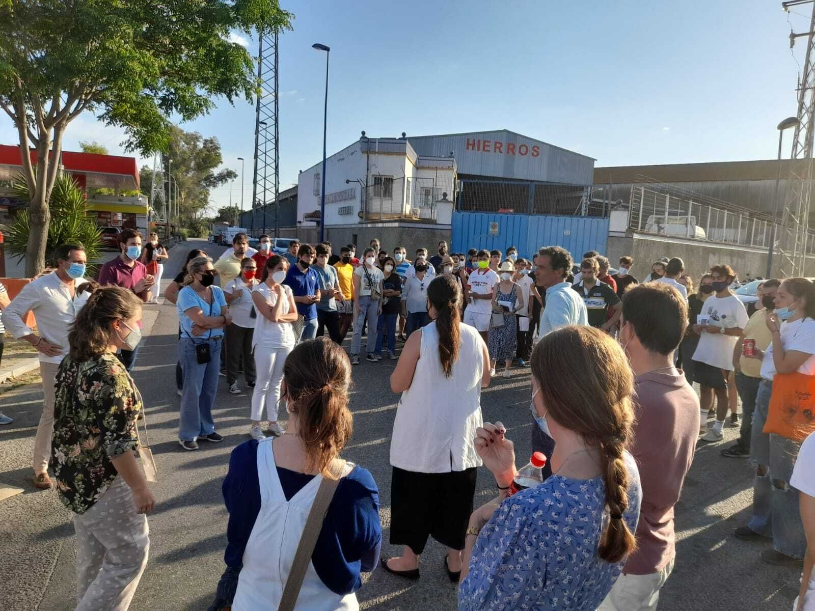 Momento de la búsqueda de Chema Vargas, el joven desaparecido en San Juan de Aznalfarache el viernes 21 de mayo.