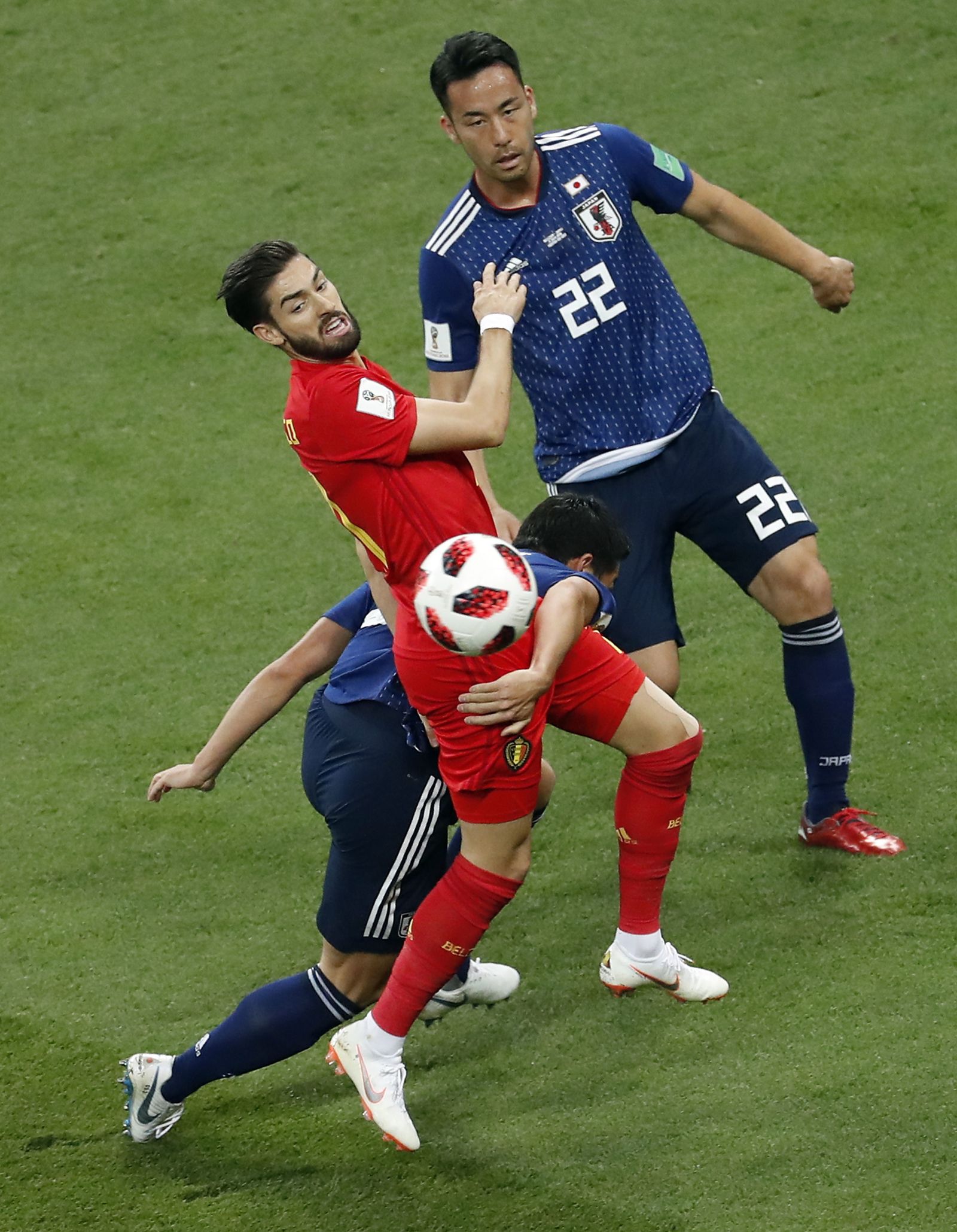 Las imágenes del Bélgica-Japón