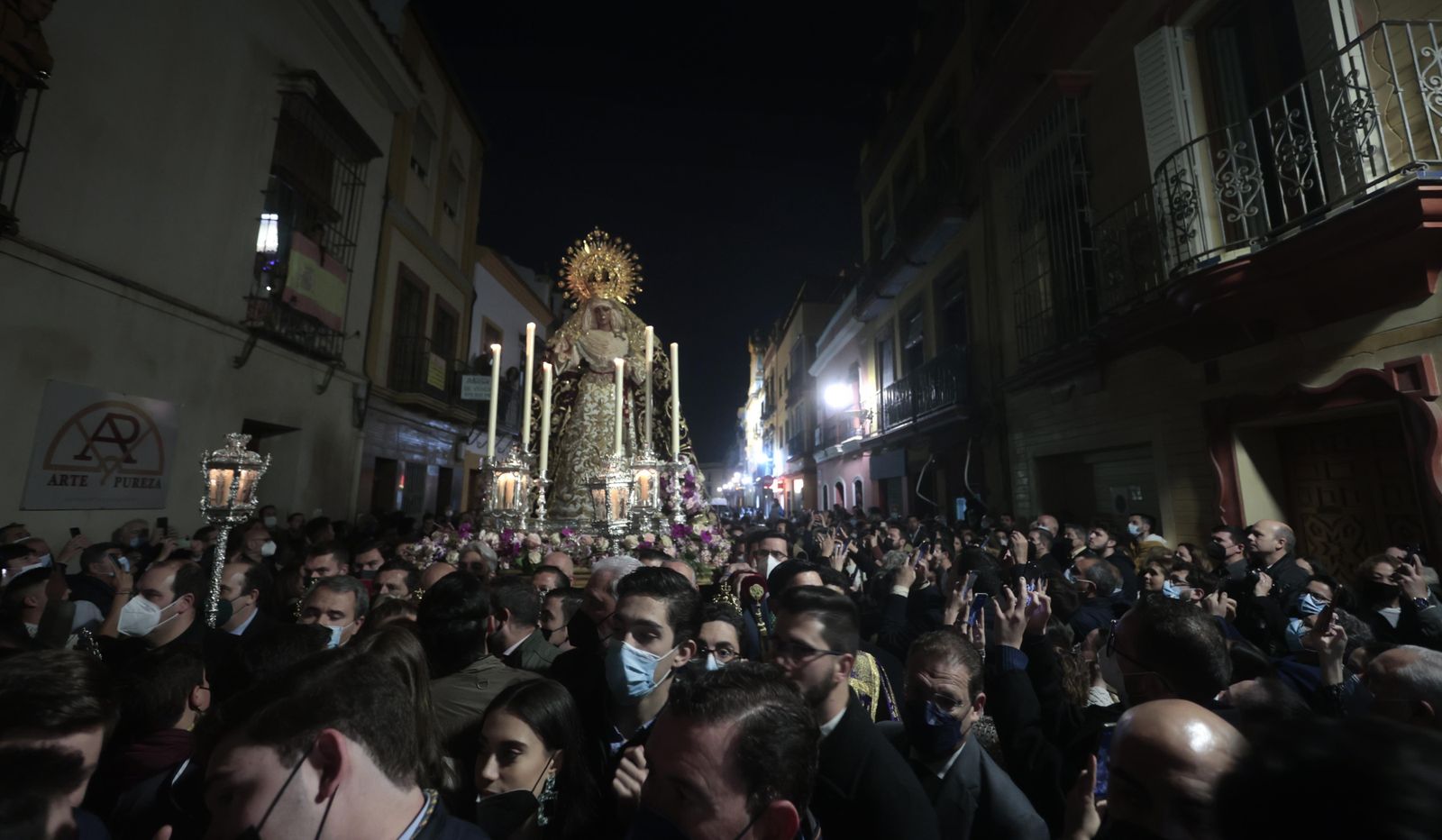 El traslado de la Esperanza de Triana a Santa Ana