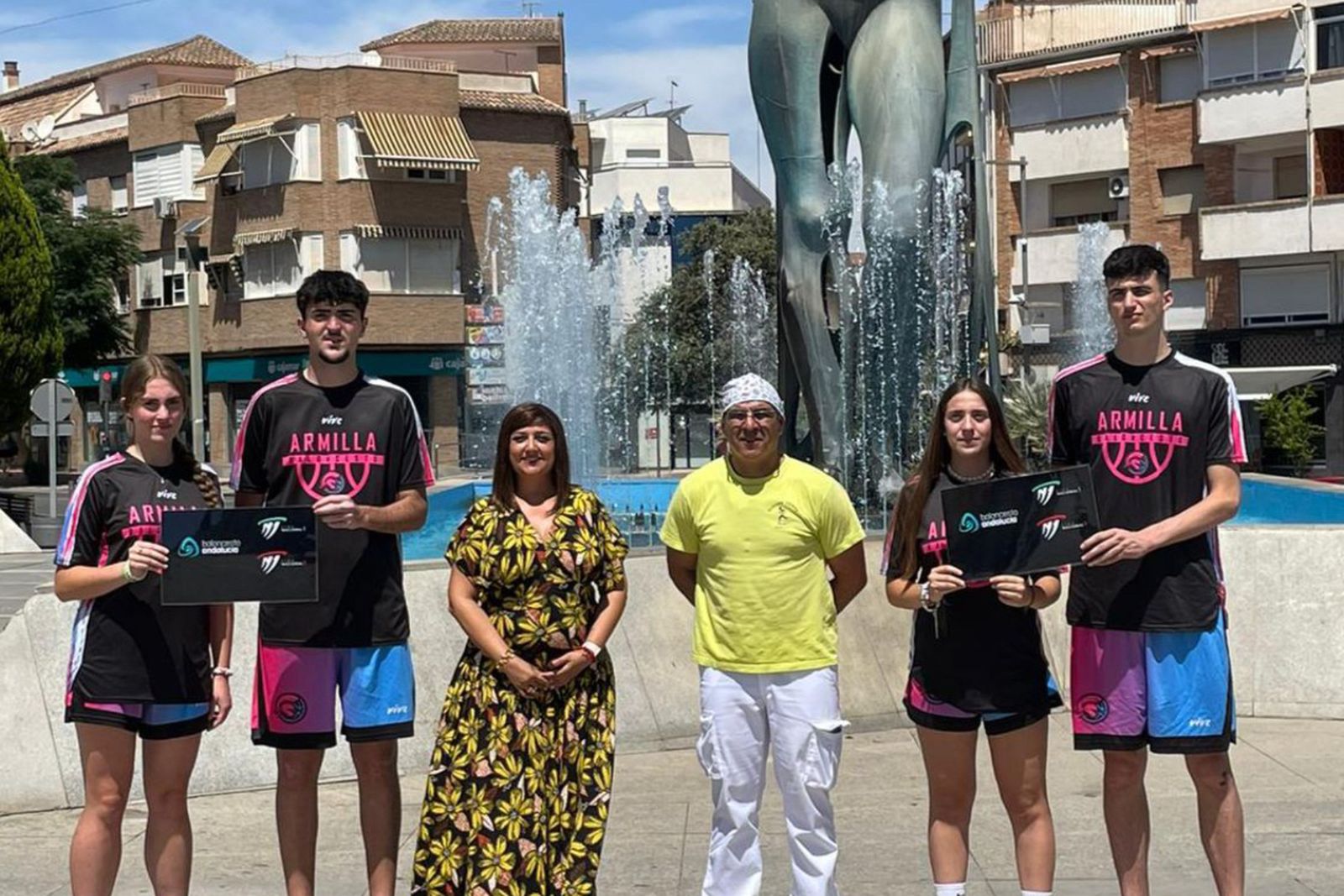 Integrantes del CB Armilla masculino y femenino.