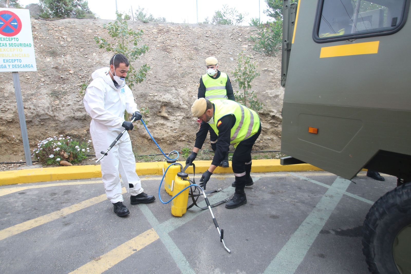 Fotogalería Coronavirus. Actuación UME en Almería.