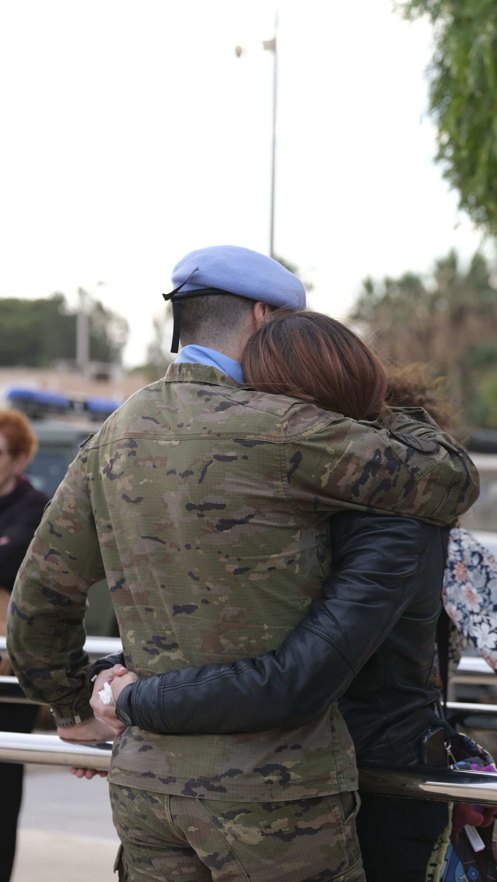 Imágenes de la salida del segundo contingente de La Legión con destino el Líbano