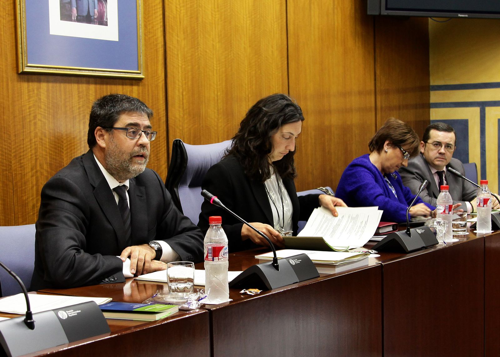 El presidente de la Cámara de Cuenta interviene en una comisión del Parlamento.