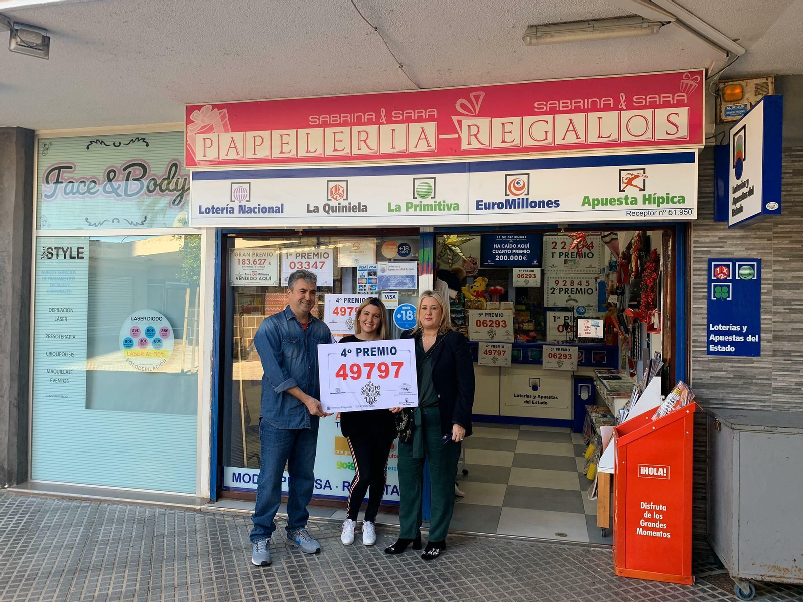 Las fotos de los premios de la Lotería de Navidad en Málaga
