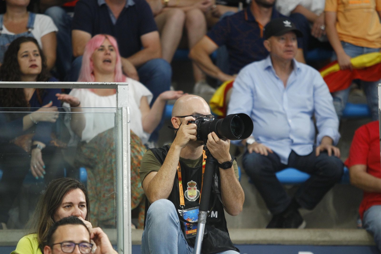 Imágenes del España-Dinamarca de la EHF Euro Cup de balonmano, en Almería