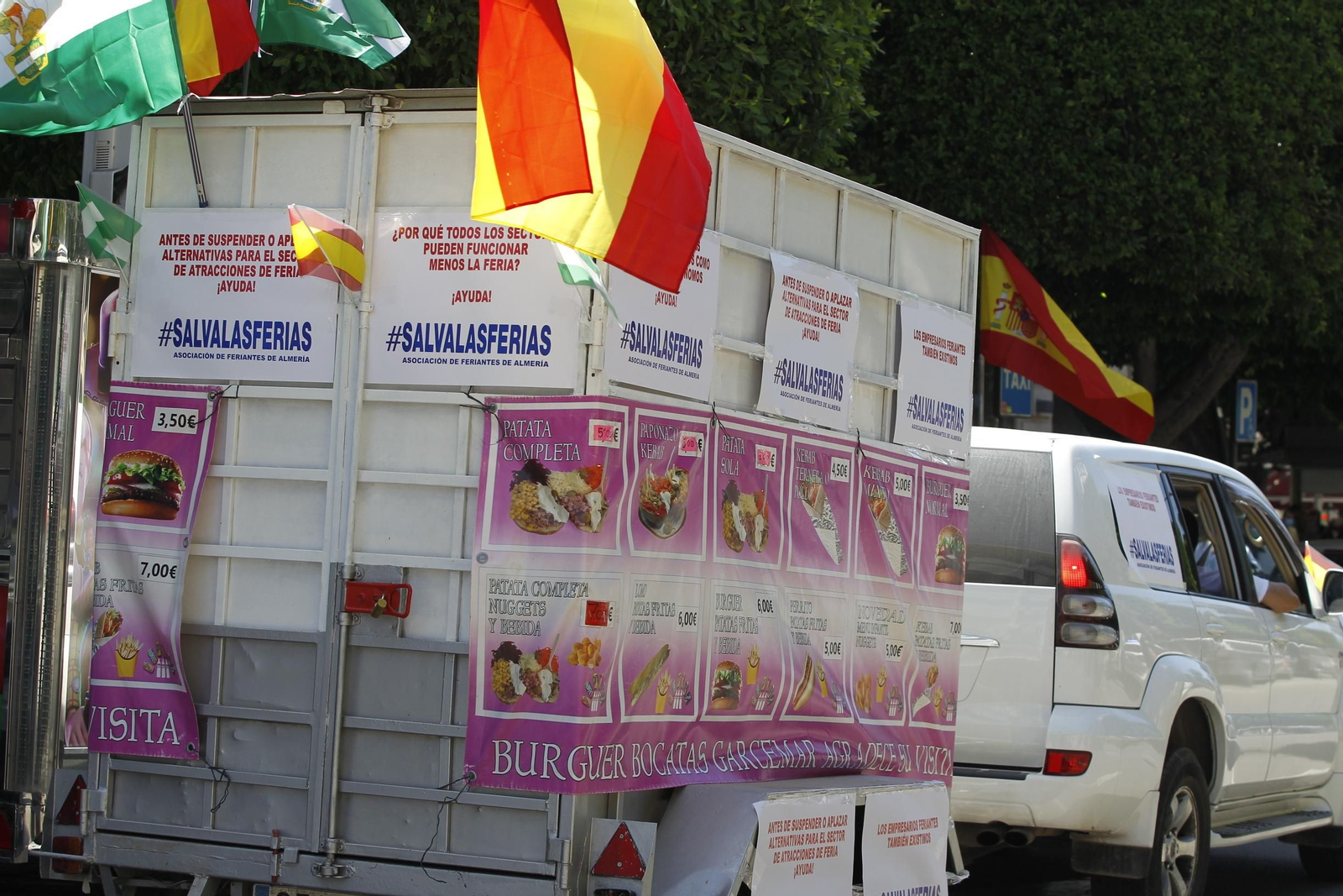 Fotogalería manifestación feriantes. Almería