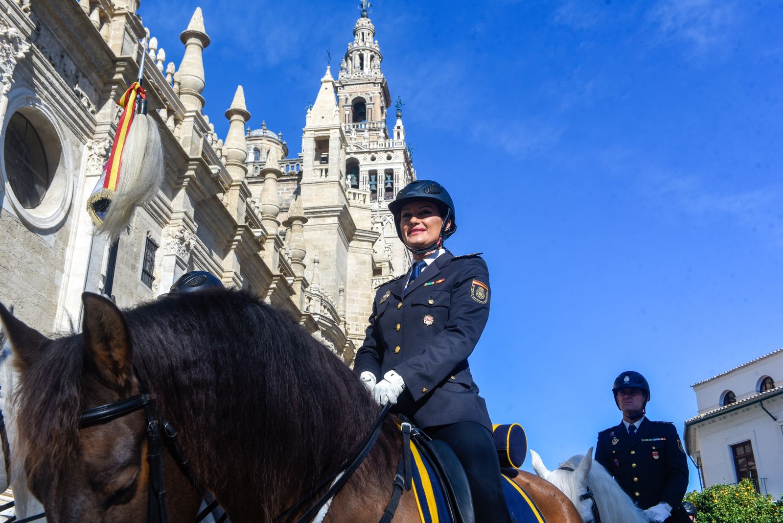 Caballería y guías caninos de la Policía Nacional celebran el patrón de los animales