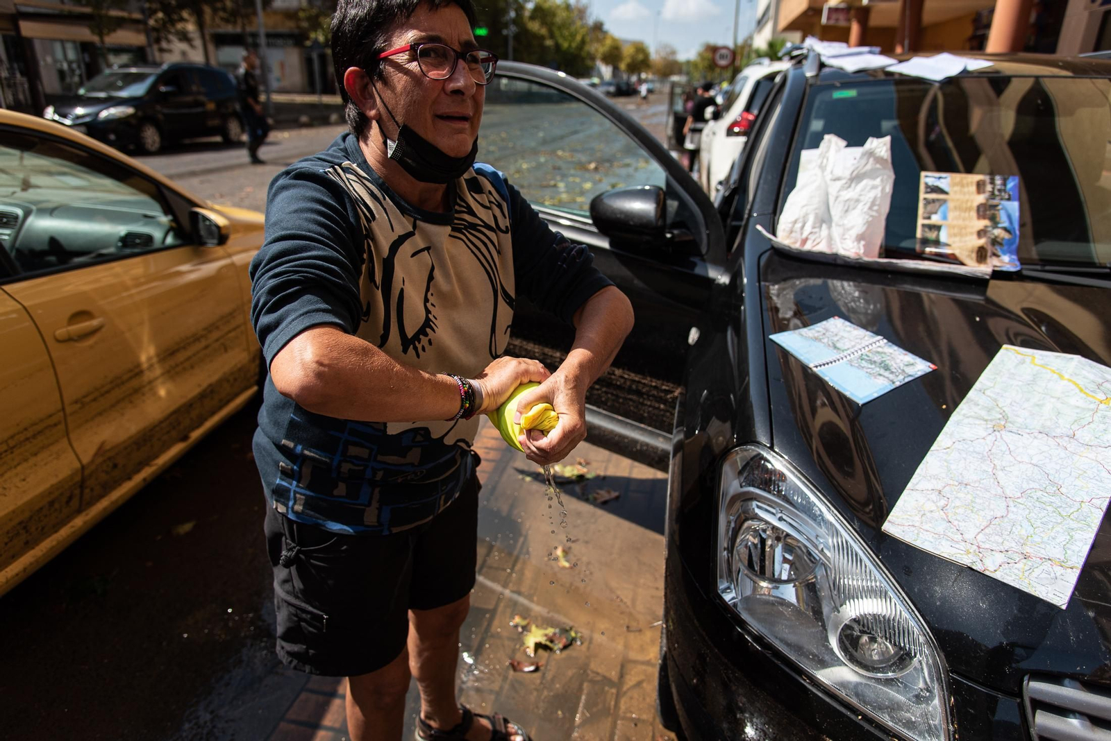 Imágenes de las inundaciones causadas por la lluvia en Isla Cristina