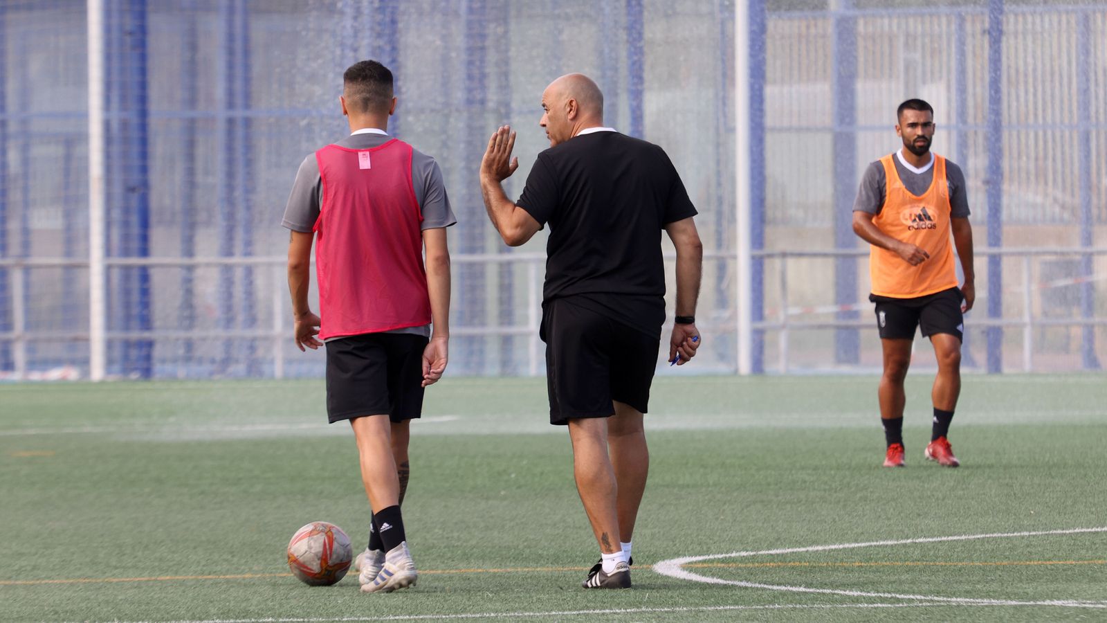 Entrenamiento del Xerez CD en la Granja