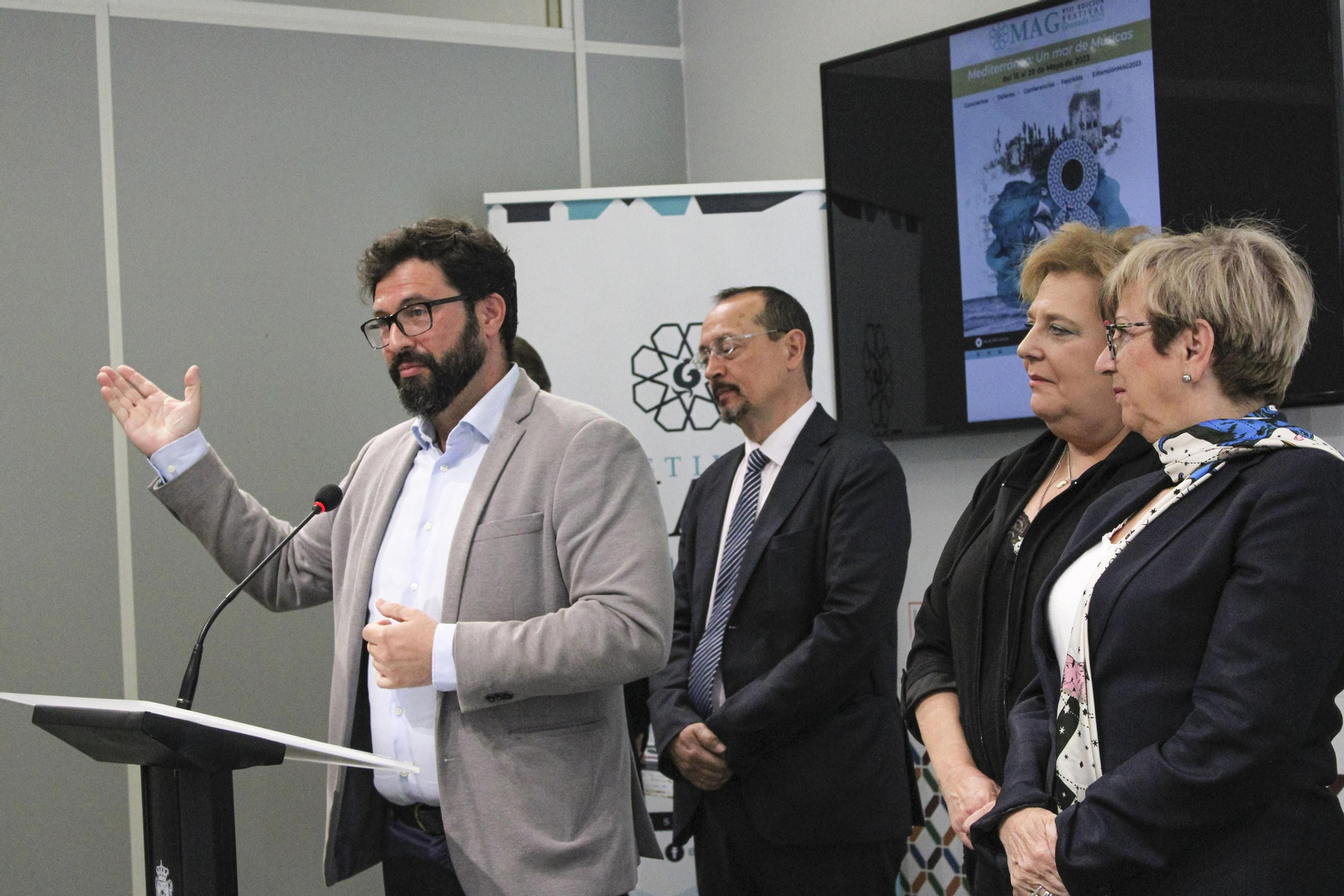 Presentación del festival en el Ayuntamiento de Granada.