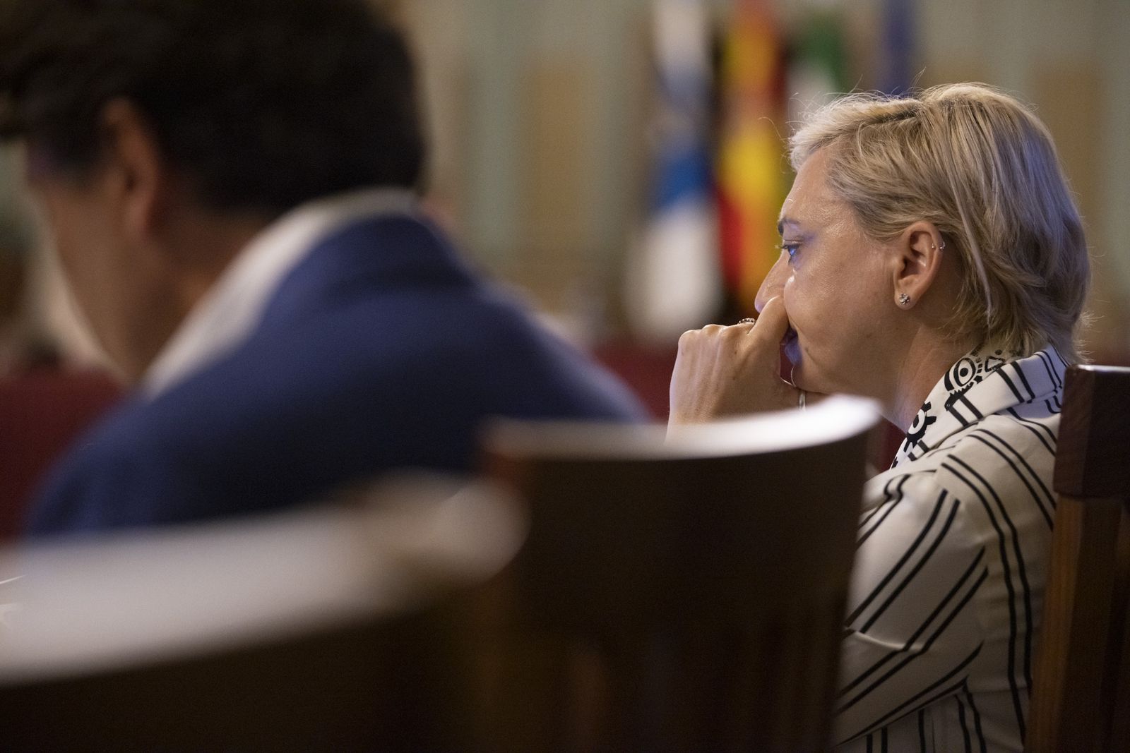 Imágenes del pleno en el Ayuntamiento de Huelva del miércoles 7 de agosto