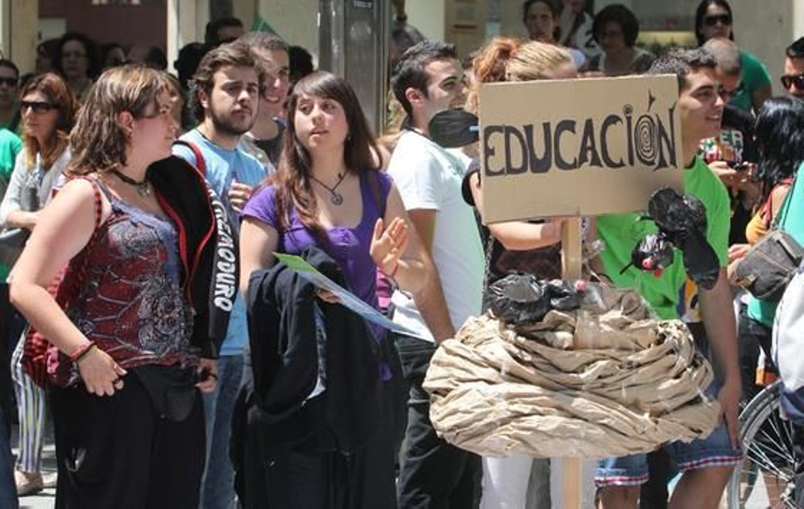 Concentración de estudiantes en una calle cordobesa.

Foto: Alvaro Carmona
