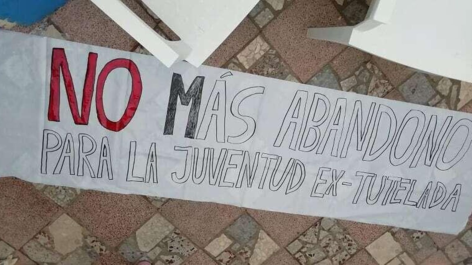 Cartel elaborado por chicos de la asociación.