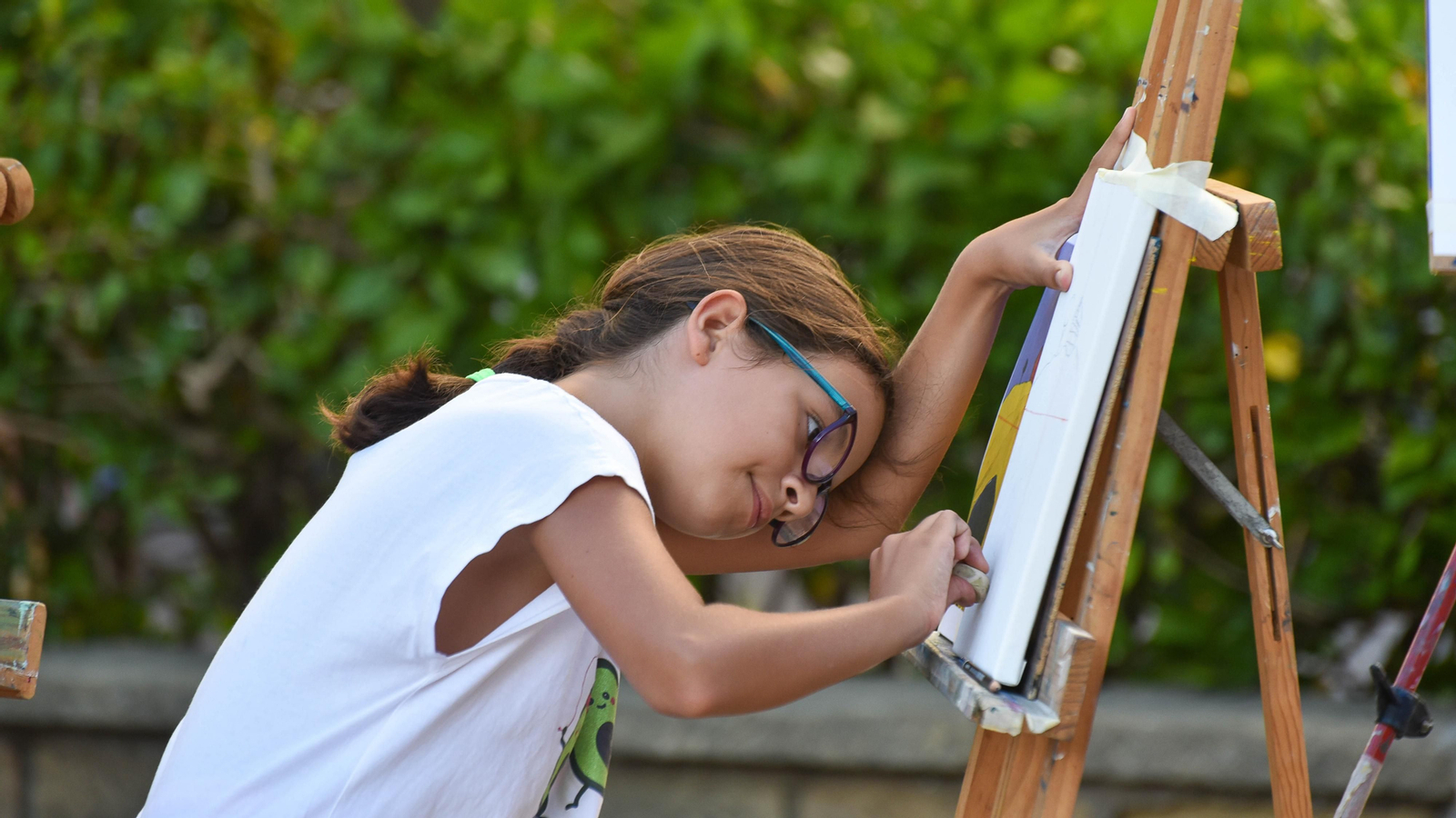 Las fotos del taller de dibujo para niños de la noche en blanco de La Línea