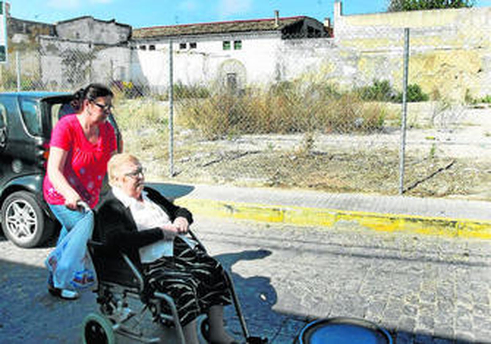 Un imagen del solar de Santa Clara, donde se construirán las viviendas cuyas obras ya han sido adjudicadas.