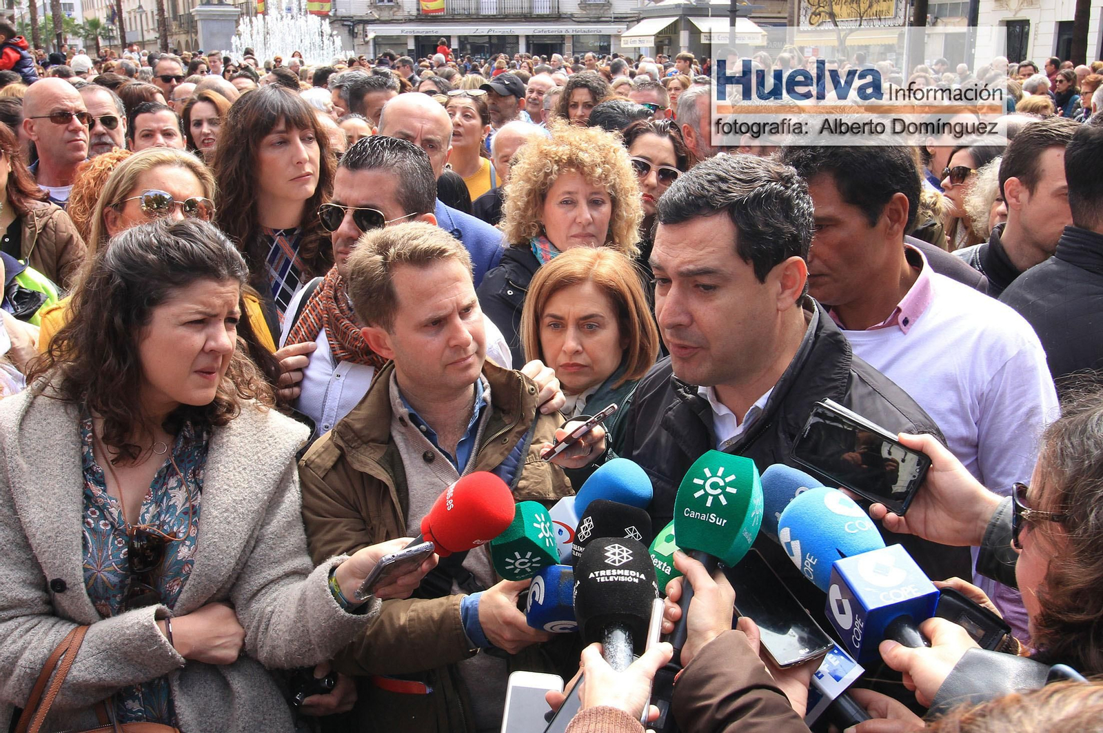 Imágenes de la manifestación contra la derogación de la prisión permanente revisable celebrada en Huelva
