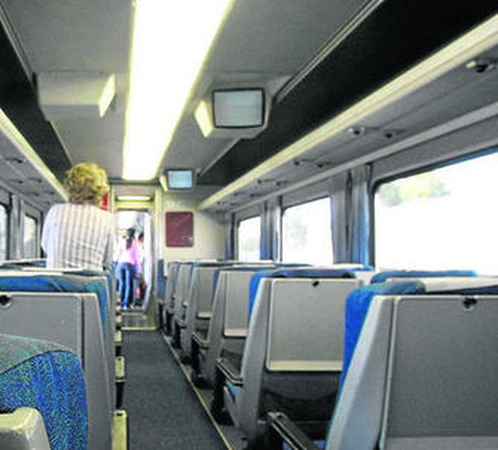 Interior de un vagón del Altaria que circula entre Madrid y Algeciras.