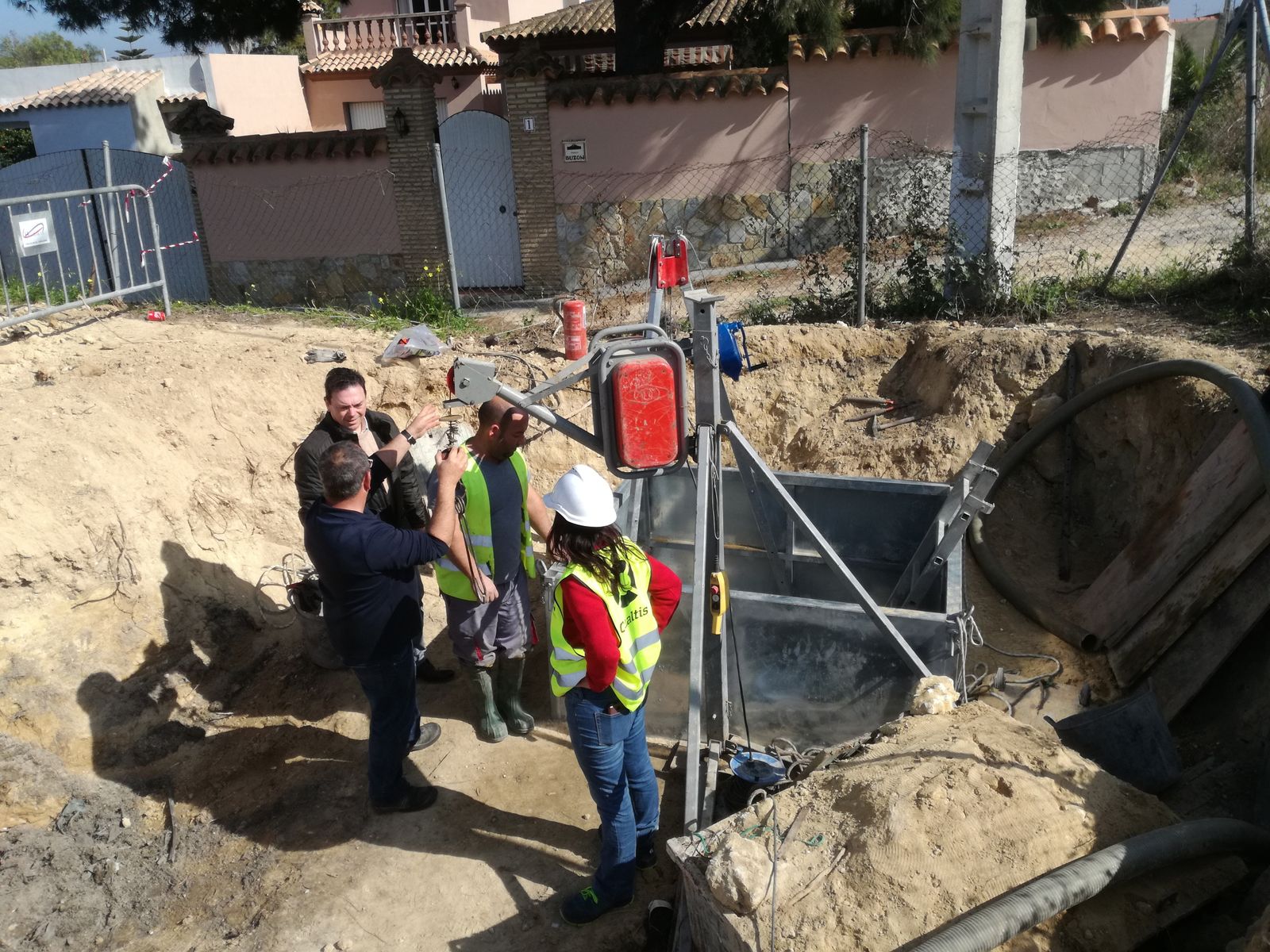 Trabajos que se están ejecutando en dicha zona.