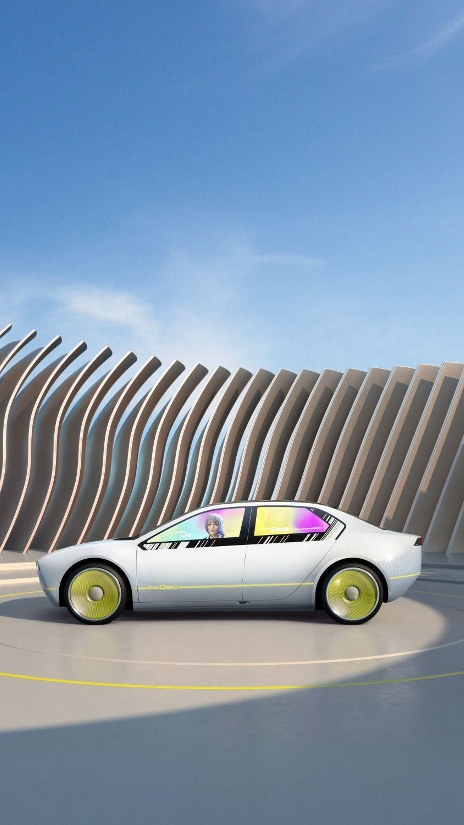 Entre las posibilidades del BMW i Vision Dee está la de que un avatar nos de la bienvenida al acercarnos al coche.