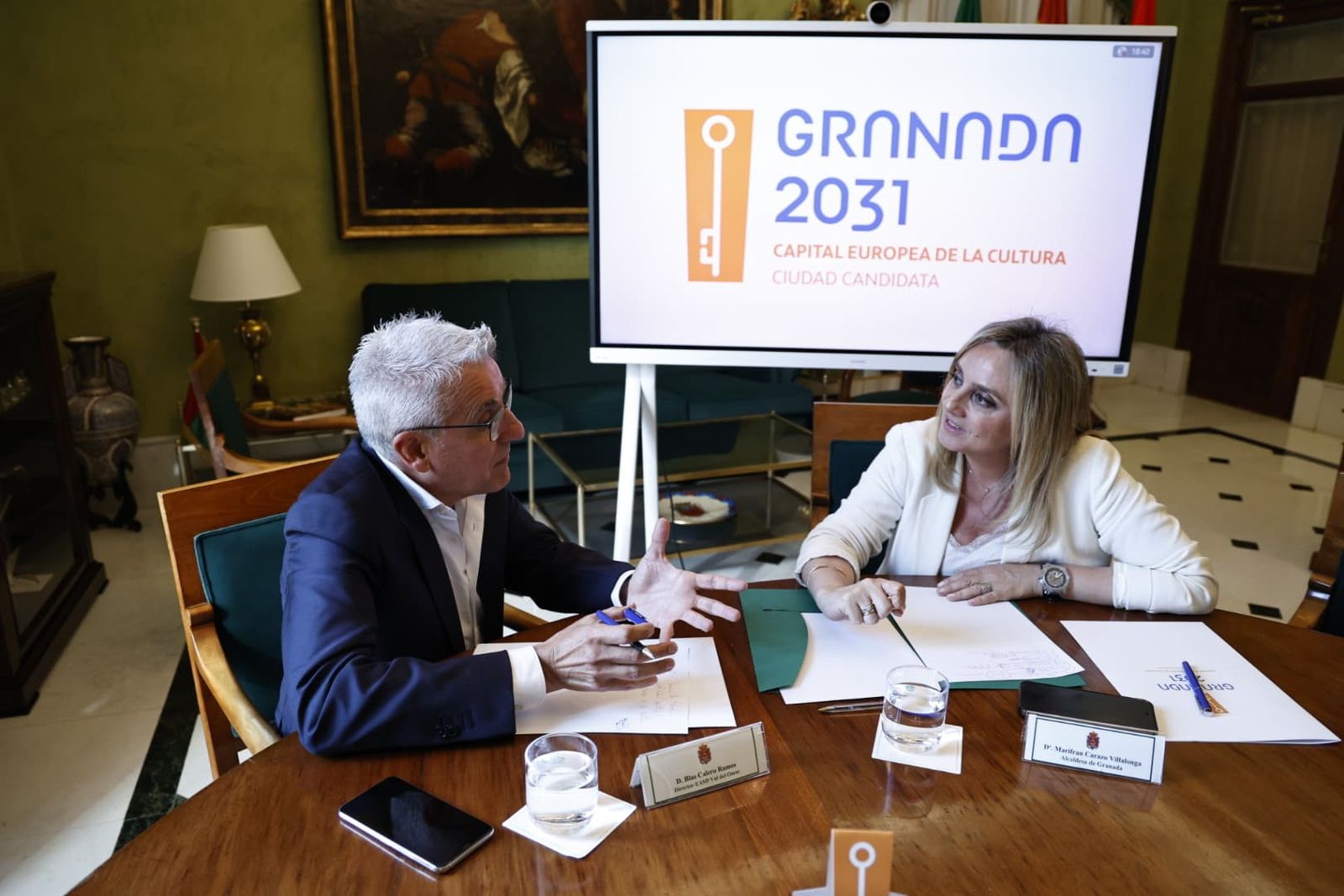 Imagen de la adhesión de la Escuela de Arte José Val del Omar a la candidatura de Granada como Capital Cultural Europea 2031