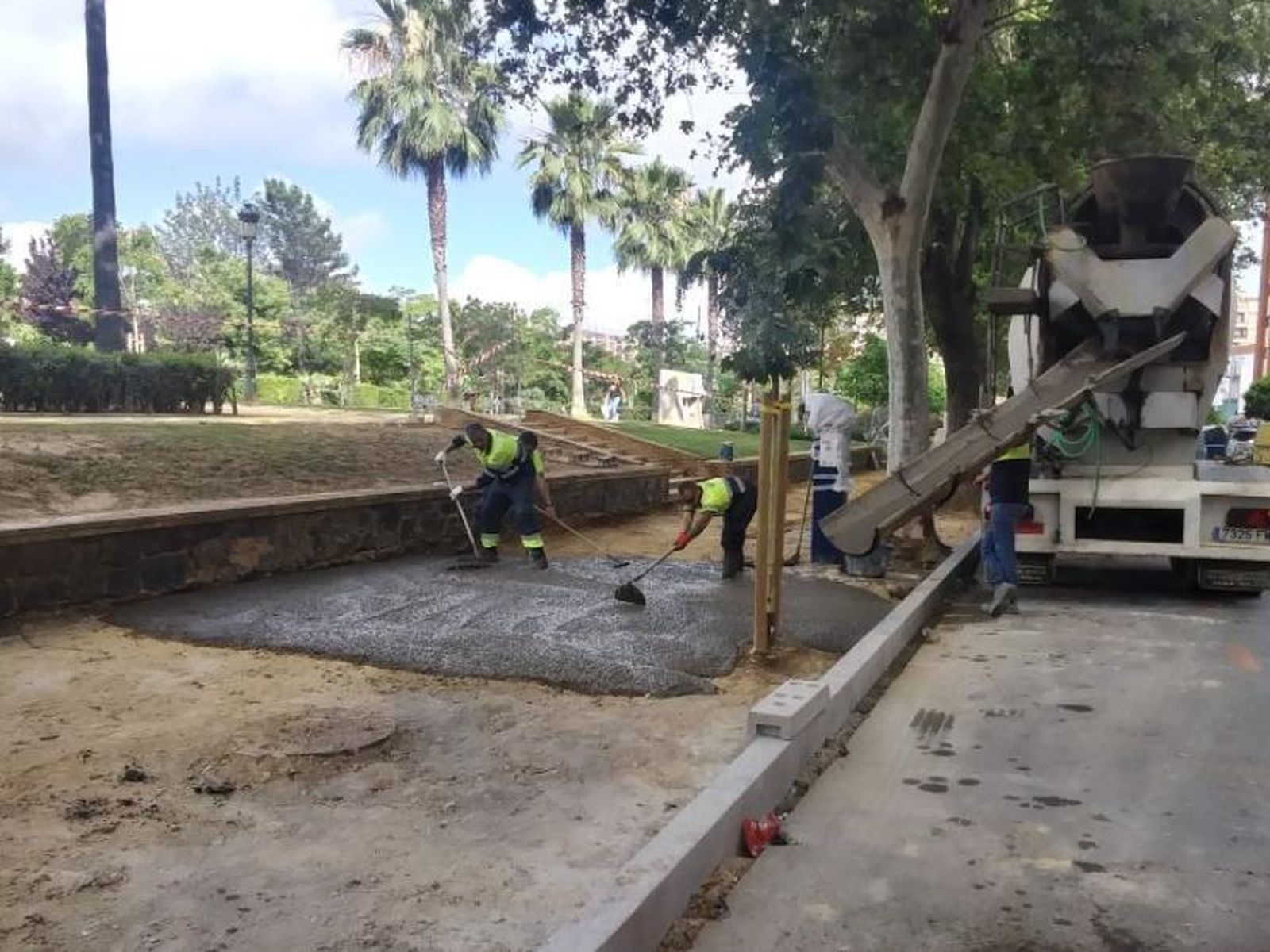 Obras en la avenida José Muñoz de Vargas.
