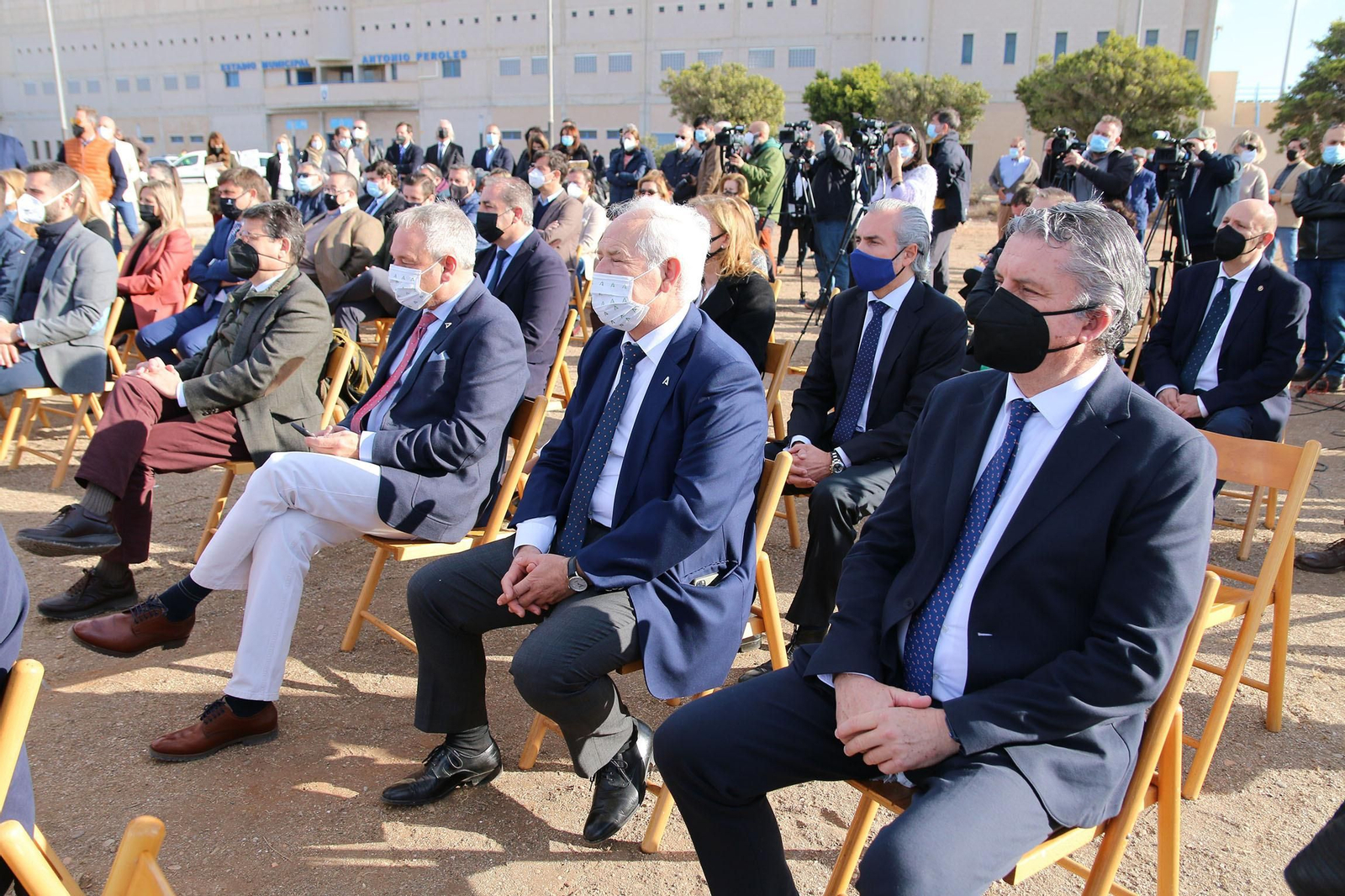 Fotogalería de la colocación de la primera piedra del hospital de Roquetas