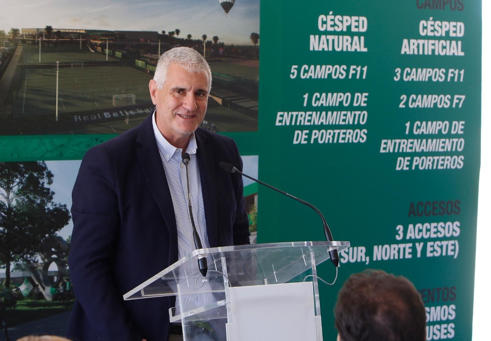 Antonio Cordón, en un acto con el Betis.