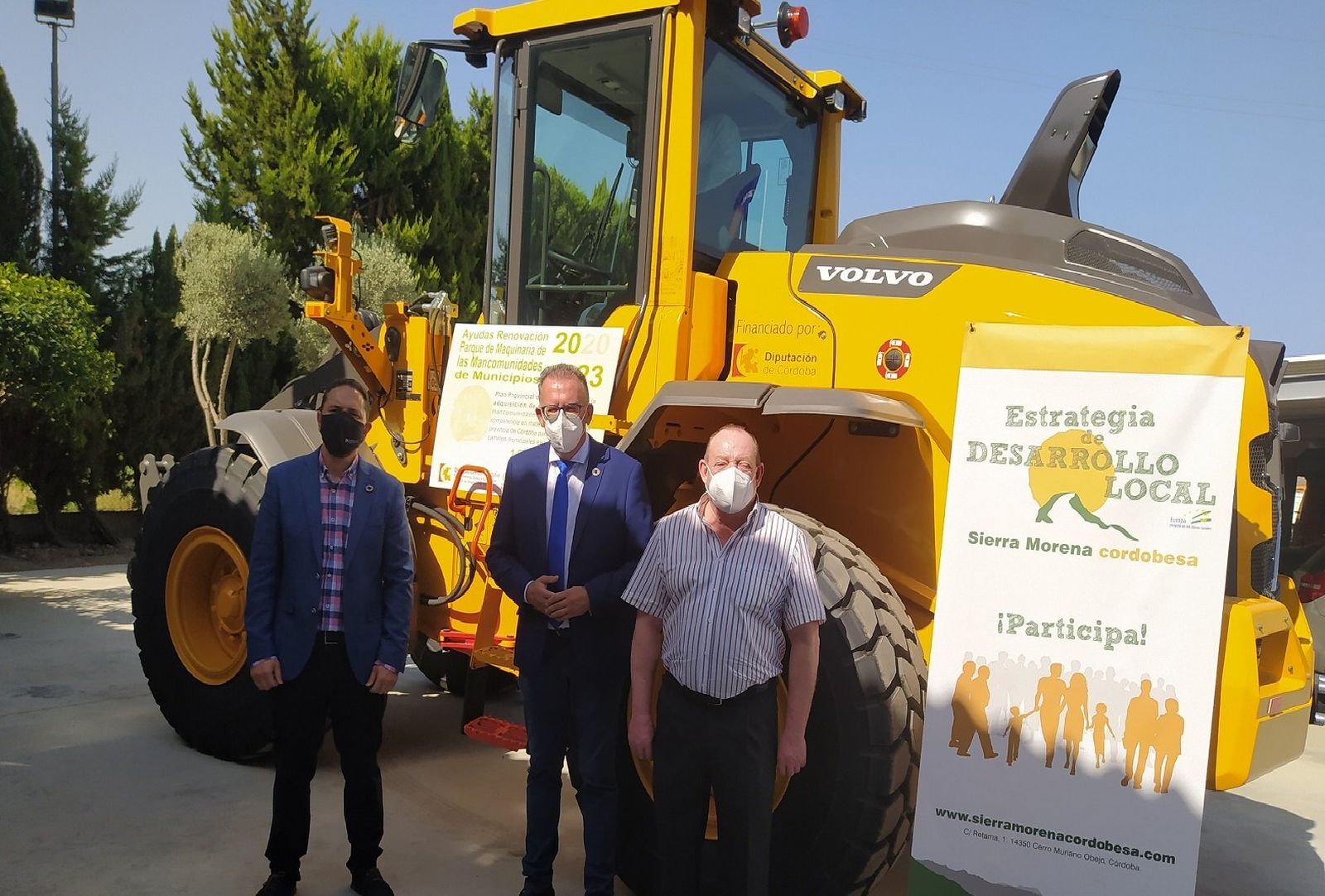 Nueva maquinaria de obra de la Mancomunidad de Sierra Morena.