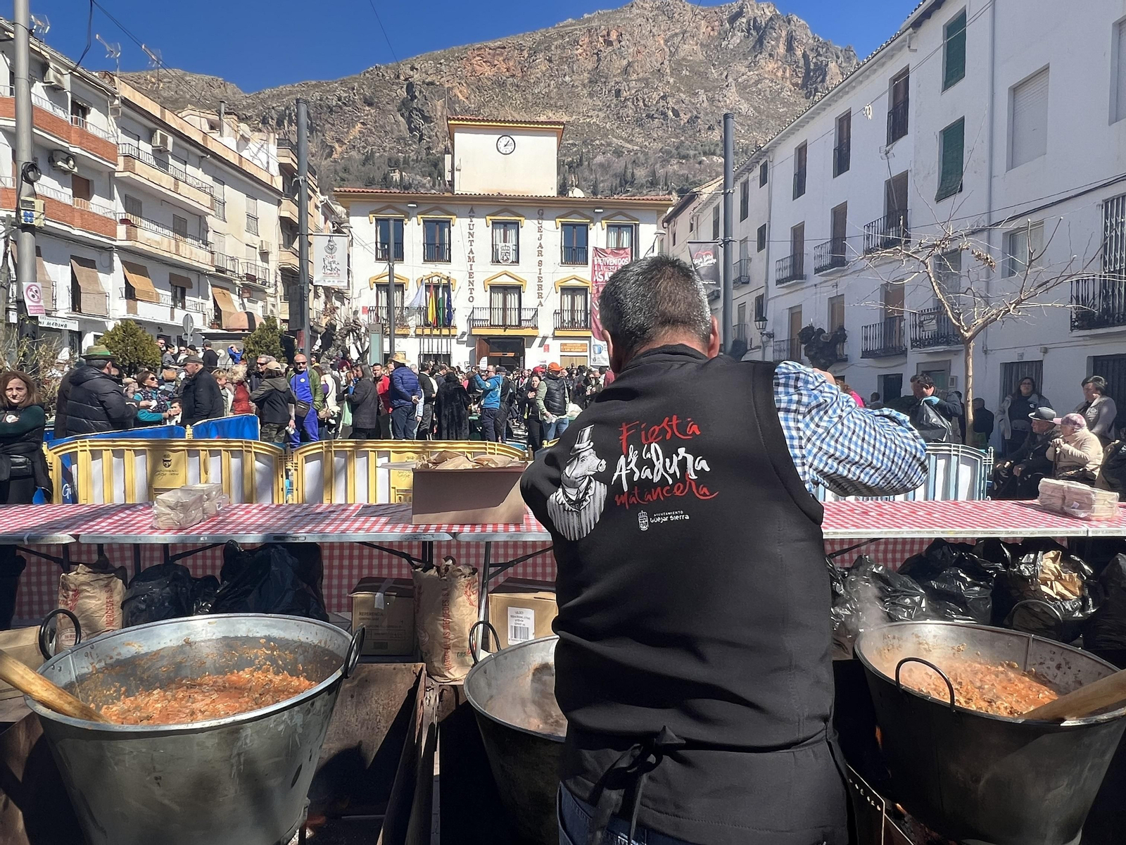 La asadura en pleno proceso de elaboración