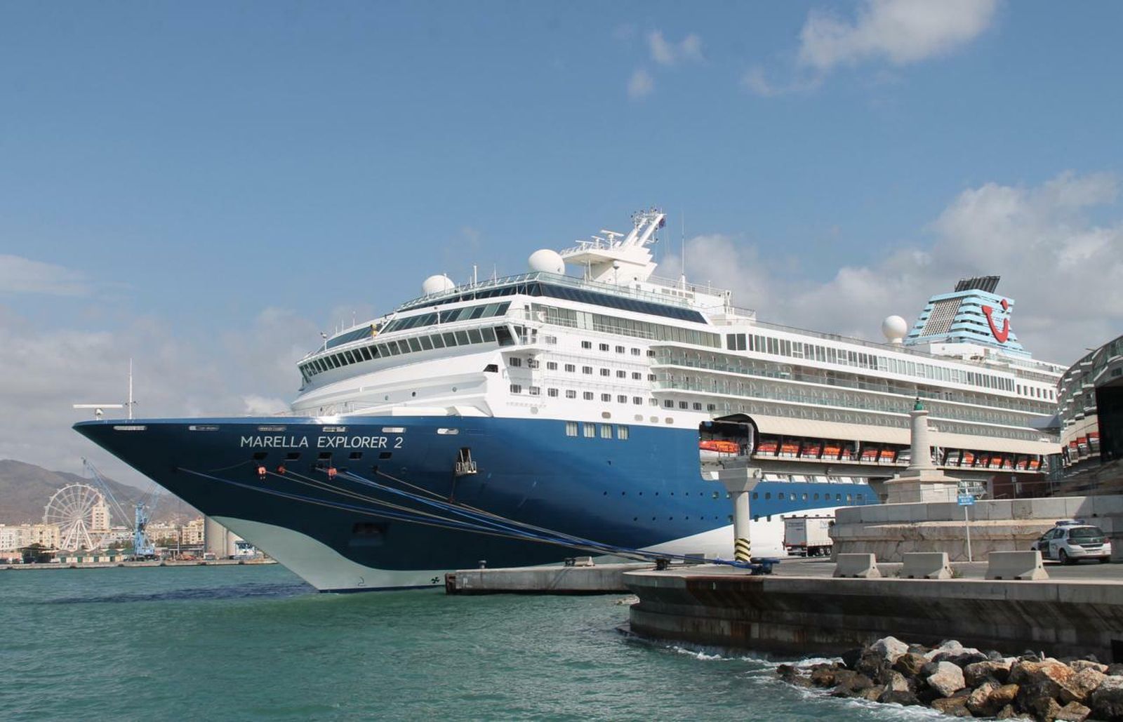 Las fotos del crucero ‘Marella Explorer 2’ atracado en el puerto de Málaga