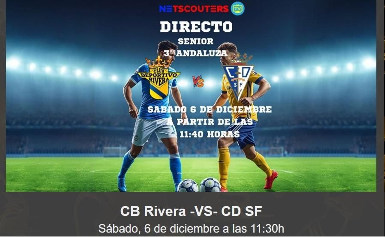 Netscouters ofrece en directo el duelo desde el Municipal de Paterna.