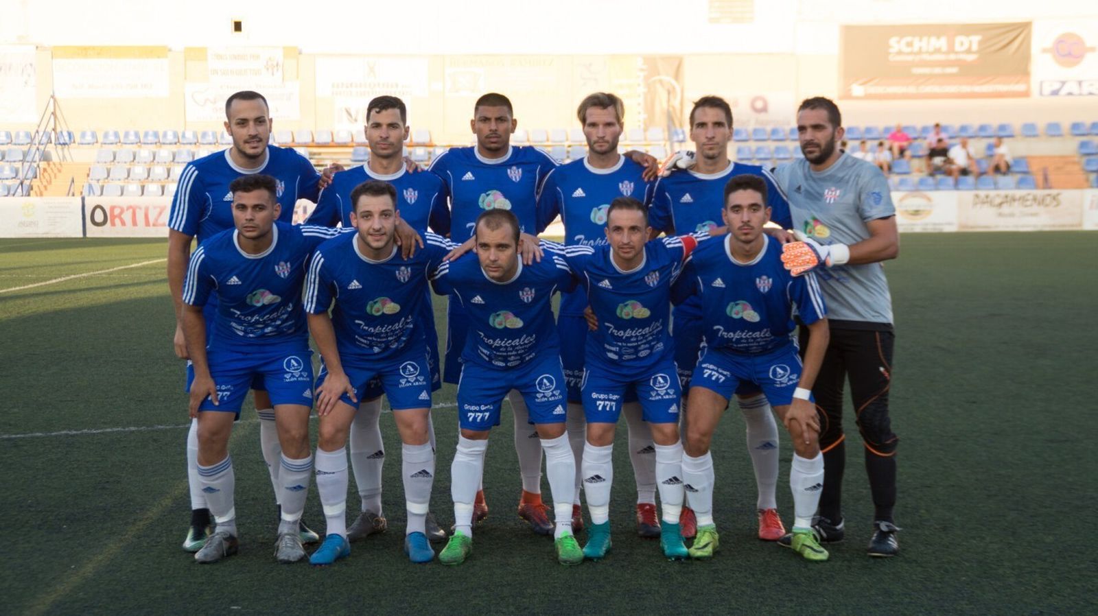 Once inicial del Vélez en un amistoso de pretemporada disputado en el Vivar Téllez ante el Atlético Malagueño.
